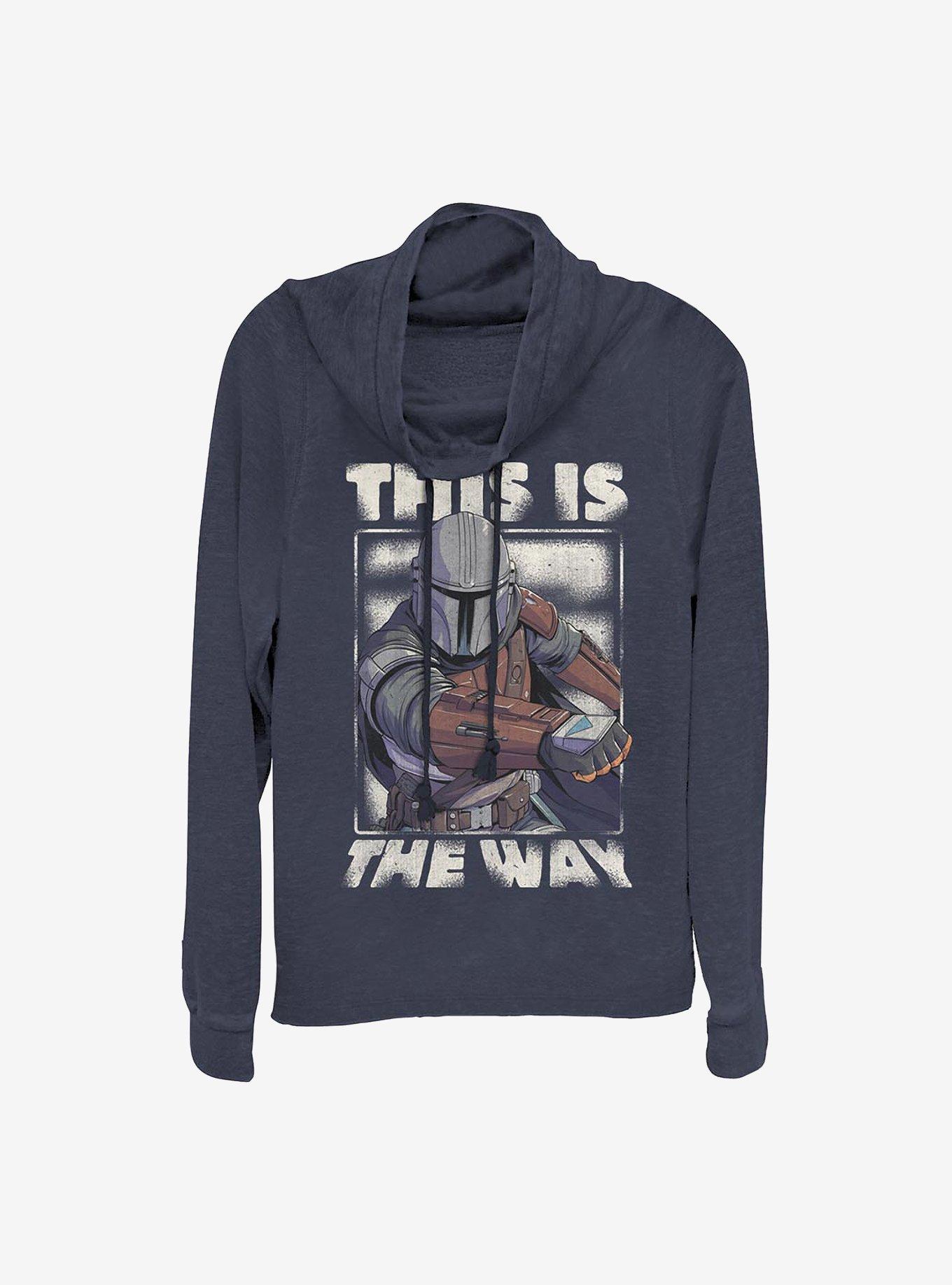 Star Wars The Mandalorian The Way Cowlneck Long-Sleeve Girls Top, , hi-res