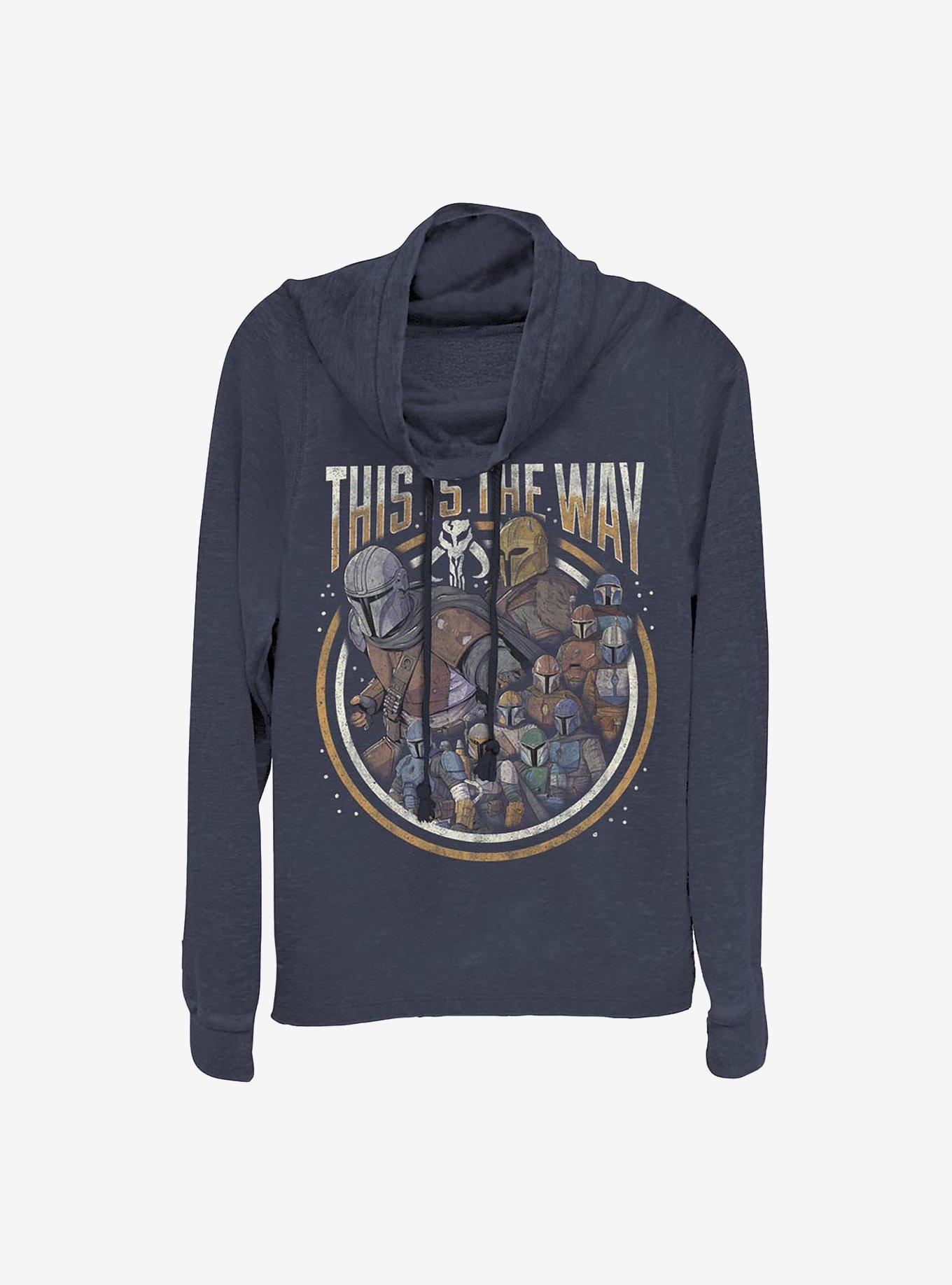 Star Wars The Mandalorian The Way Group Cowlneck Long-Sleeve Girls Top, , hi-res