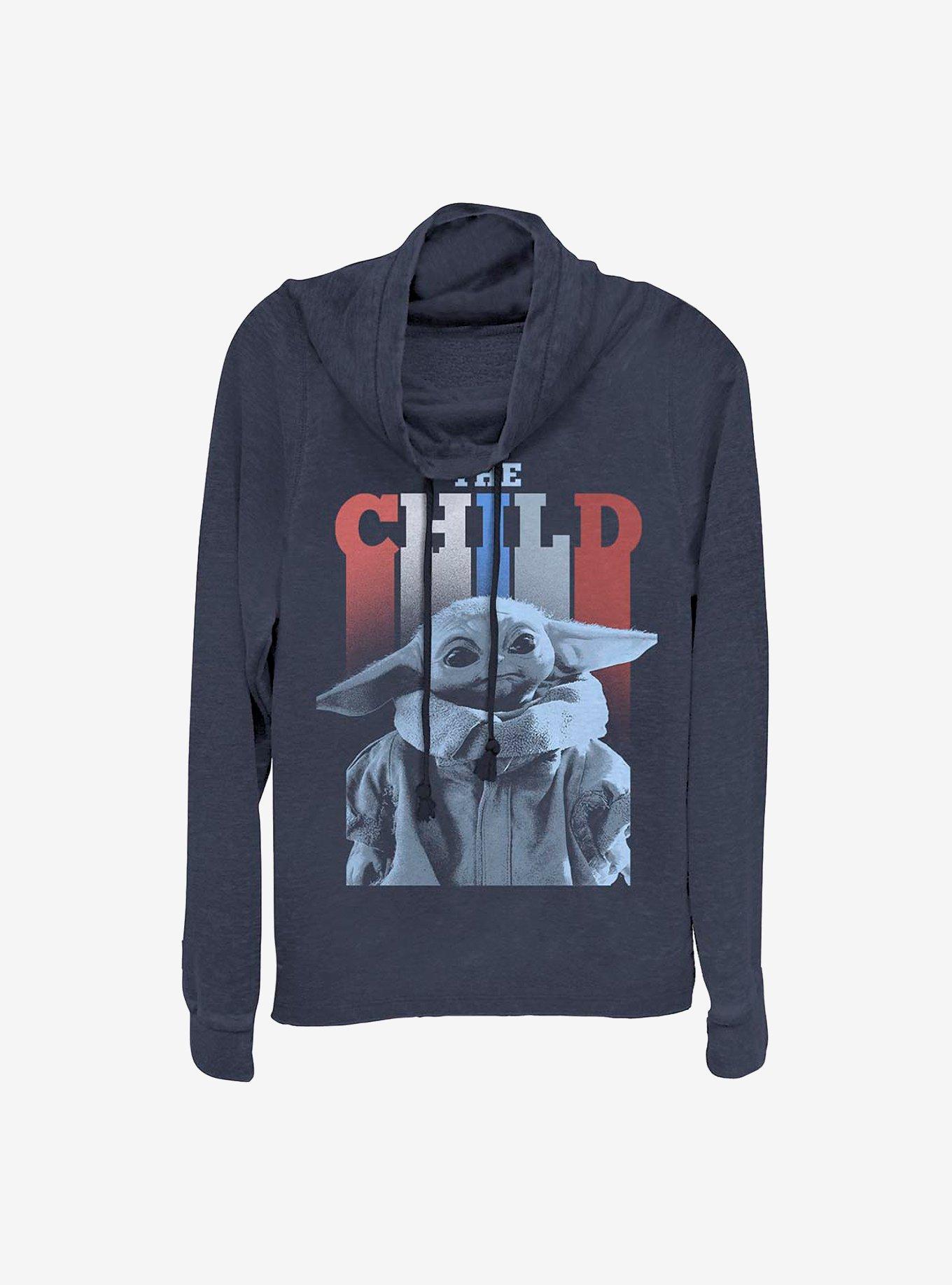Star Wars The Mandalorian The Child Cowlneck Long-Sleeve Girls Top