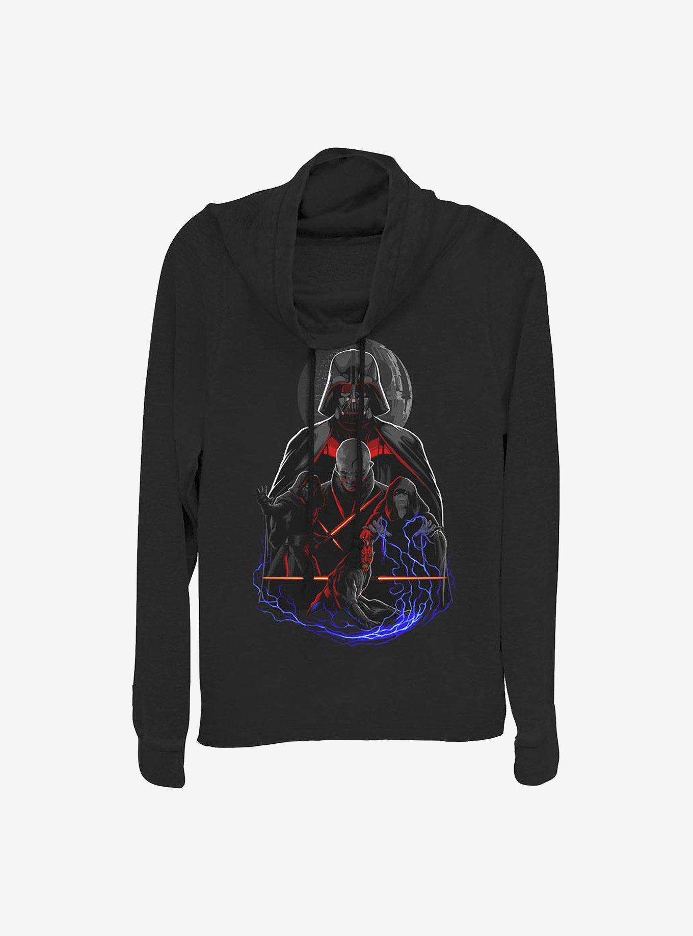 Star Wars Lords Of The Darkside Cowlneck Long-Sleeve Girls Top, , hi-res