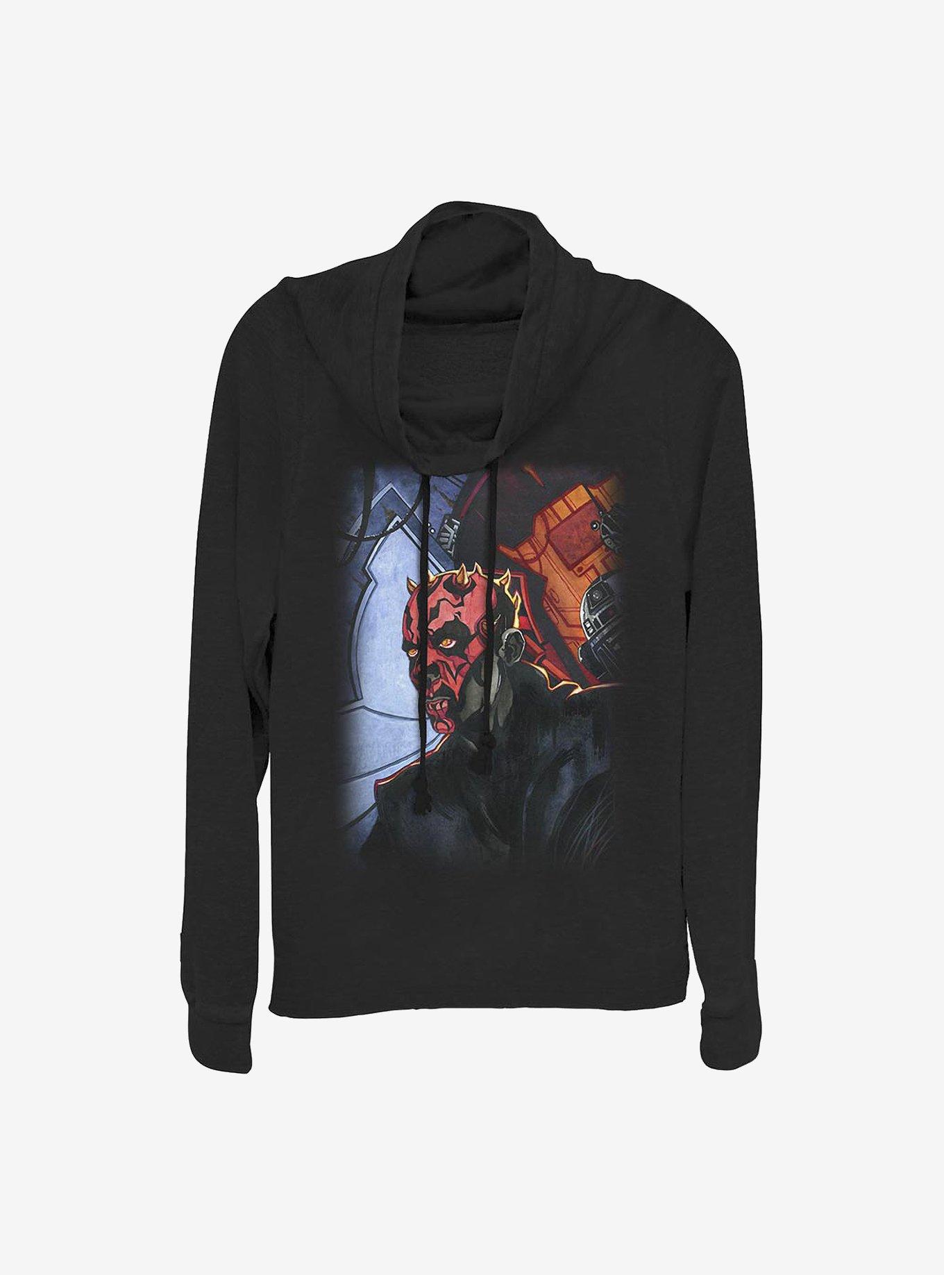 Star Wars Maul Returns Cowlneck Long-Sleeve Girls Top, , hi-res