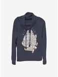 Star Wars One In A Millennium Cowlneck Long-Sleeve Girls Top, NAVY, hi-res