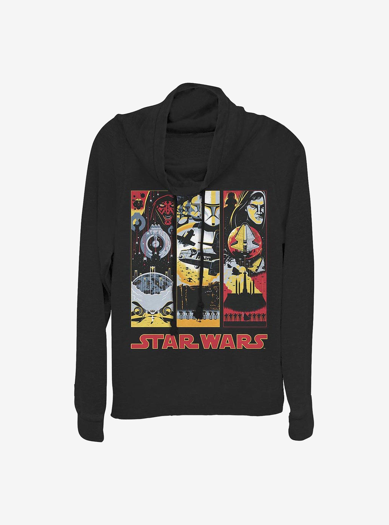 Star Wars Phantom Panels Cowlneck Long-Sleeve Girls Top, , hi-res