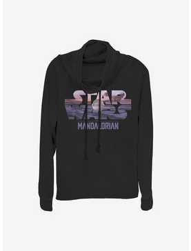 Star Wars The Mandalorian The Child Logo Fill Cowlneck Long-Sleeve Girls Top, , hi-res