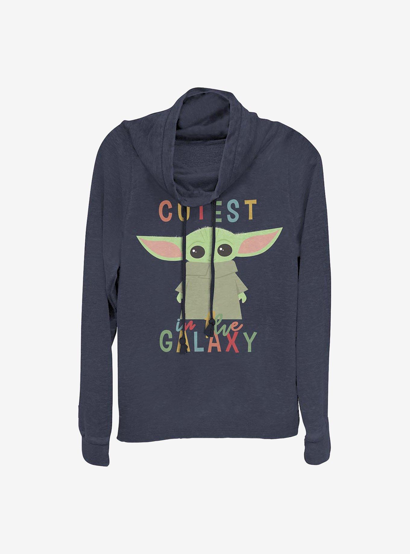 Star Wars The Mandalorian Cutest Little The Child Cowlneck Long-Sleeve Girls Top, , hi-res
