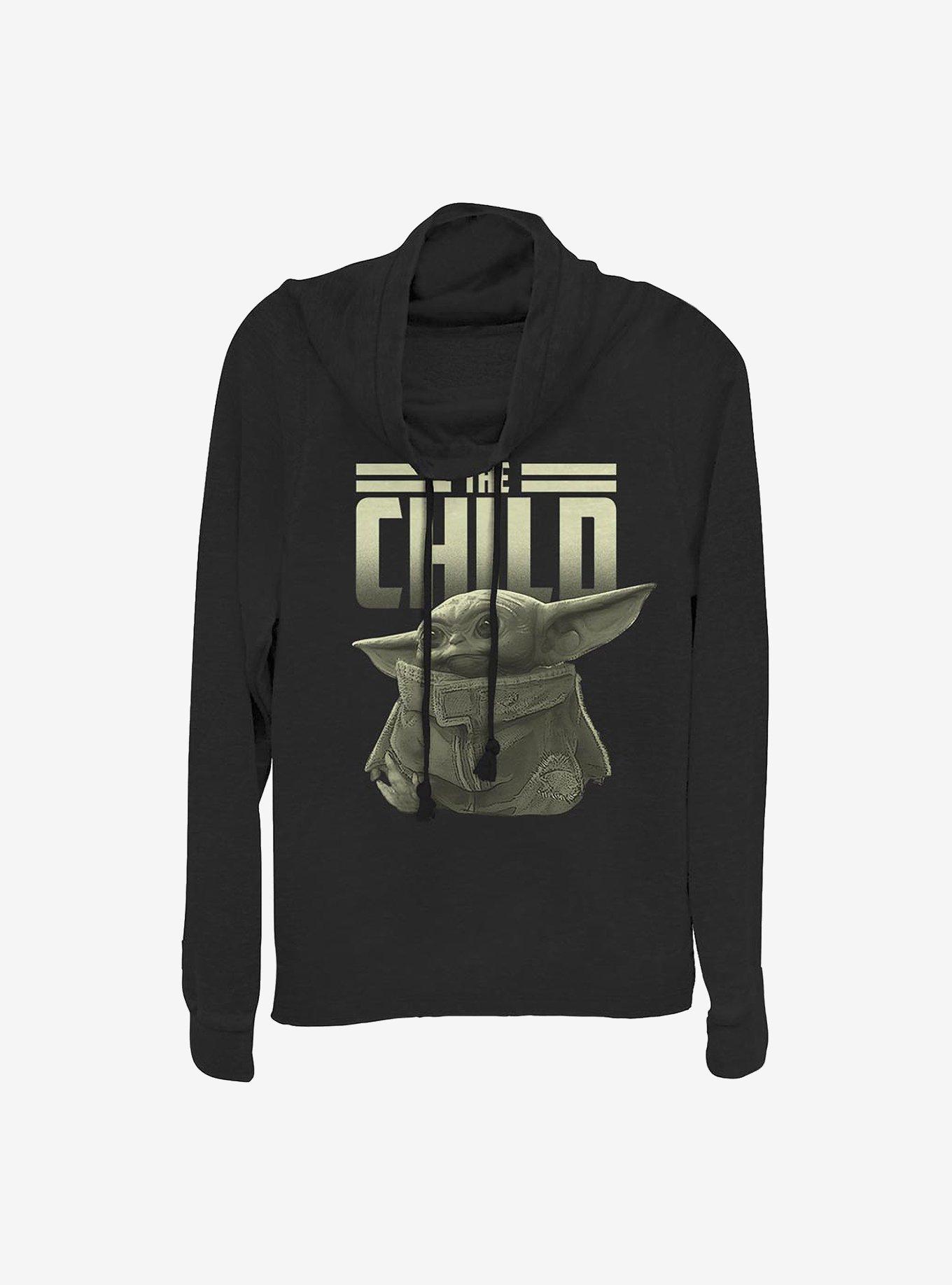 Star Wars The Mandalorian The Child Cowlneck Long-Sleeve Girls Top, , hi-res