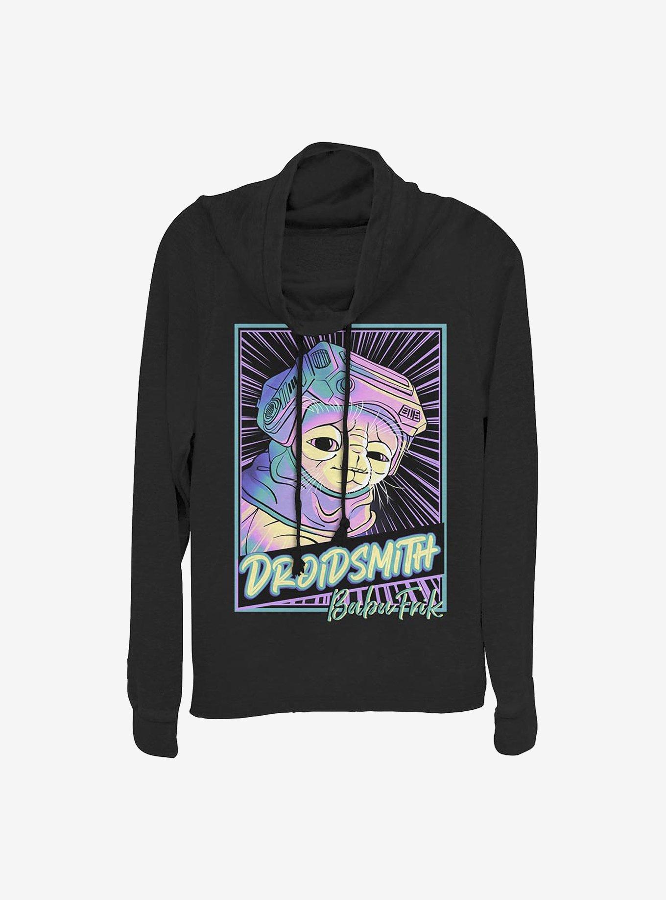 Star Wars: Episode IX The Rise Of Skywalker Droid-Smith Cowlneck Long-Sleeve Girls Top, , hi-res