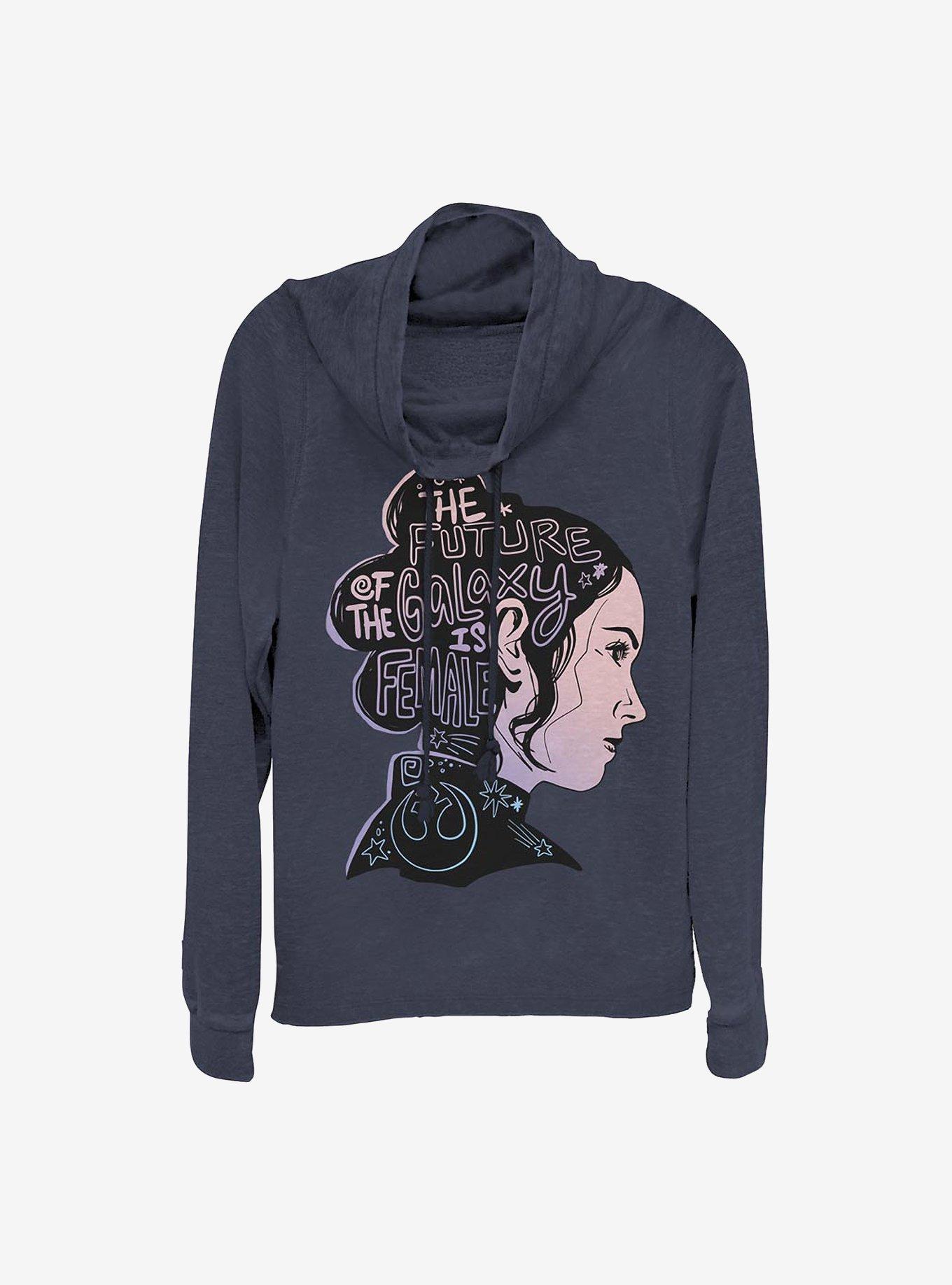 Star Wars: Episode IX The Rise Of Skywalker The Future Silhouette Cowlneck Long-Sleeve Girls Top, , hi-res