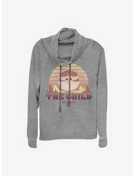Star Wars The Mandalorian Sunset The Child Cowlneck Long-Sleeve Girls Top, , hi-res