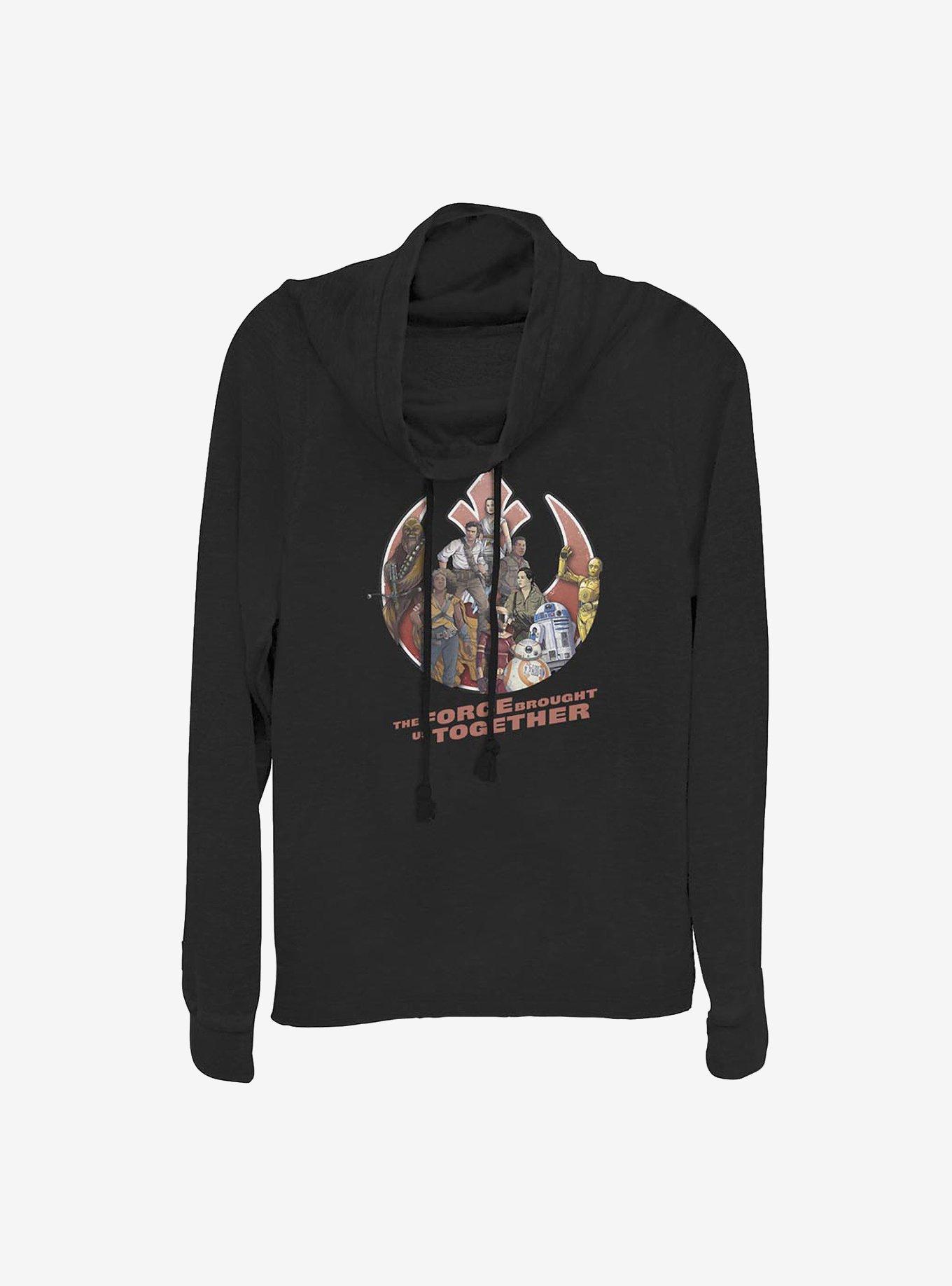 Star Wars: Episode IX The Rise Of Skywalker Rebel Together Cowlneck Long-Sleeve Girls Top, , hi-res