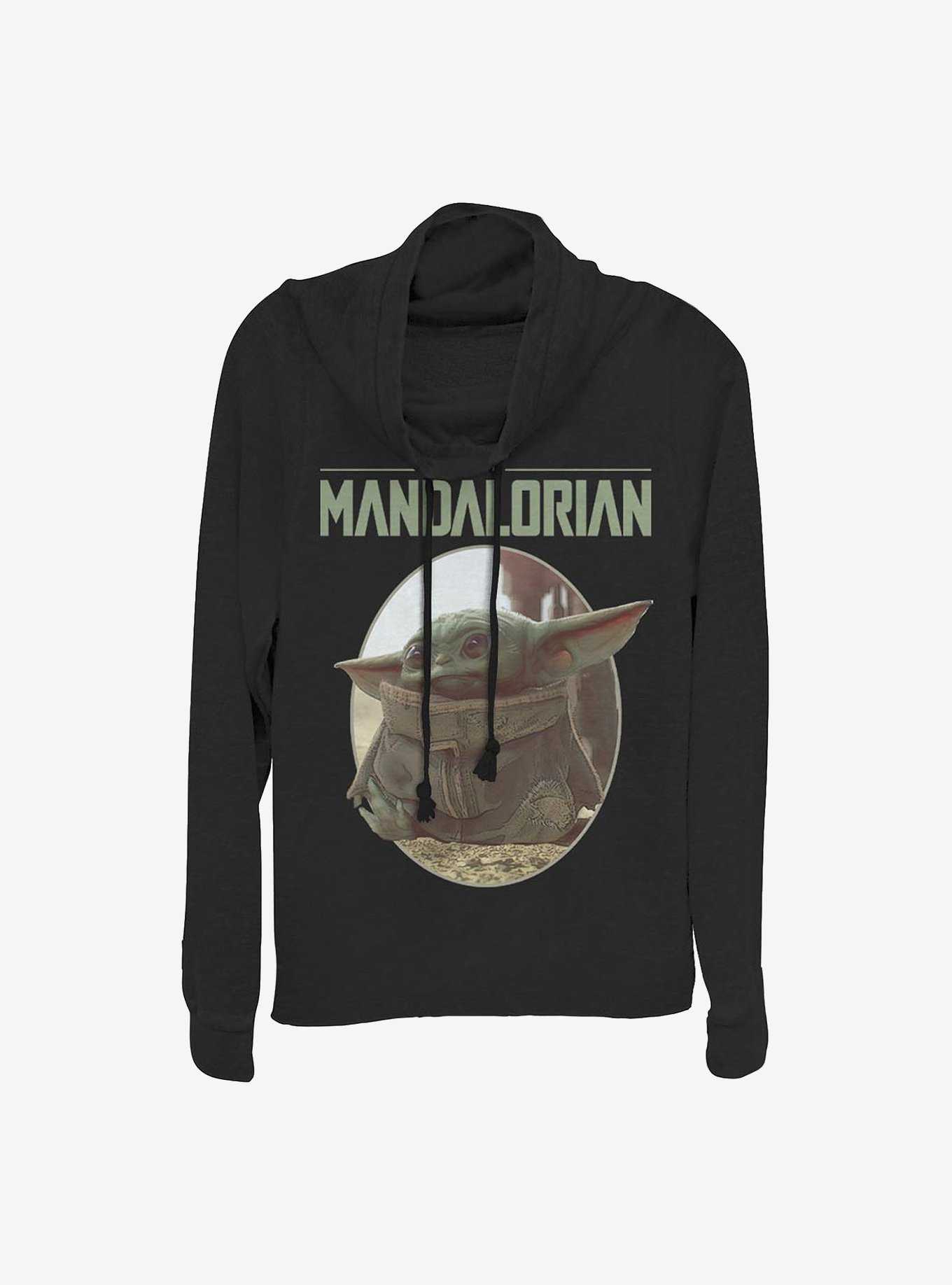 Star Wars The Mandalorian The Child Look Cowlneck Long-Sleeve Girls Top, , hi-res