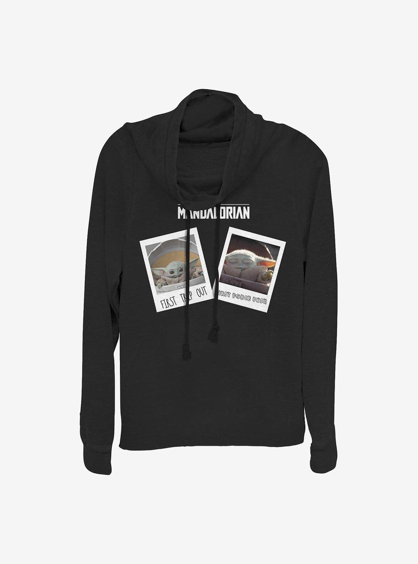Star Wars The Mandalorian The Child Travel Pics Cowlneck Long-Sleeve Girls Top, , hi-res
