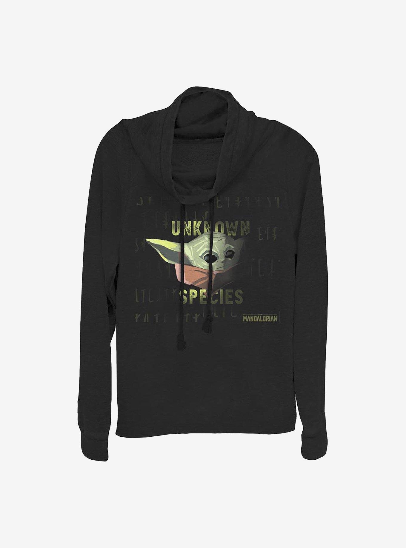 Star Wars The Mandalorian Unknown Species The Child Cowlneck Long-Sleeve Girls Top, , hi-res