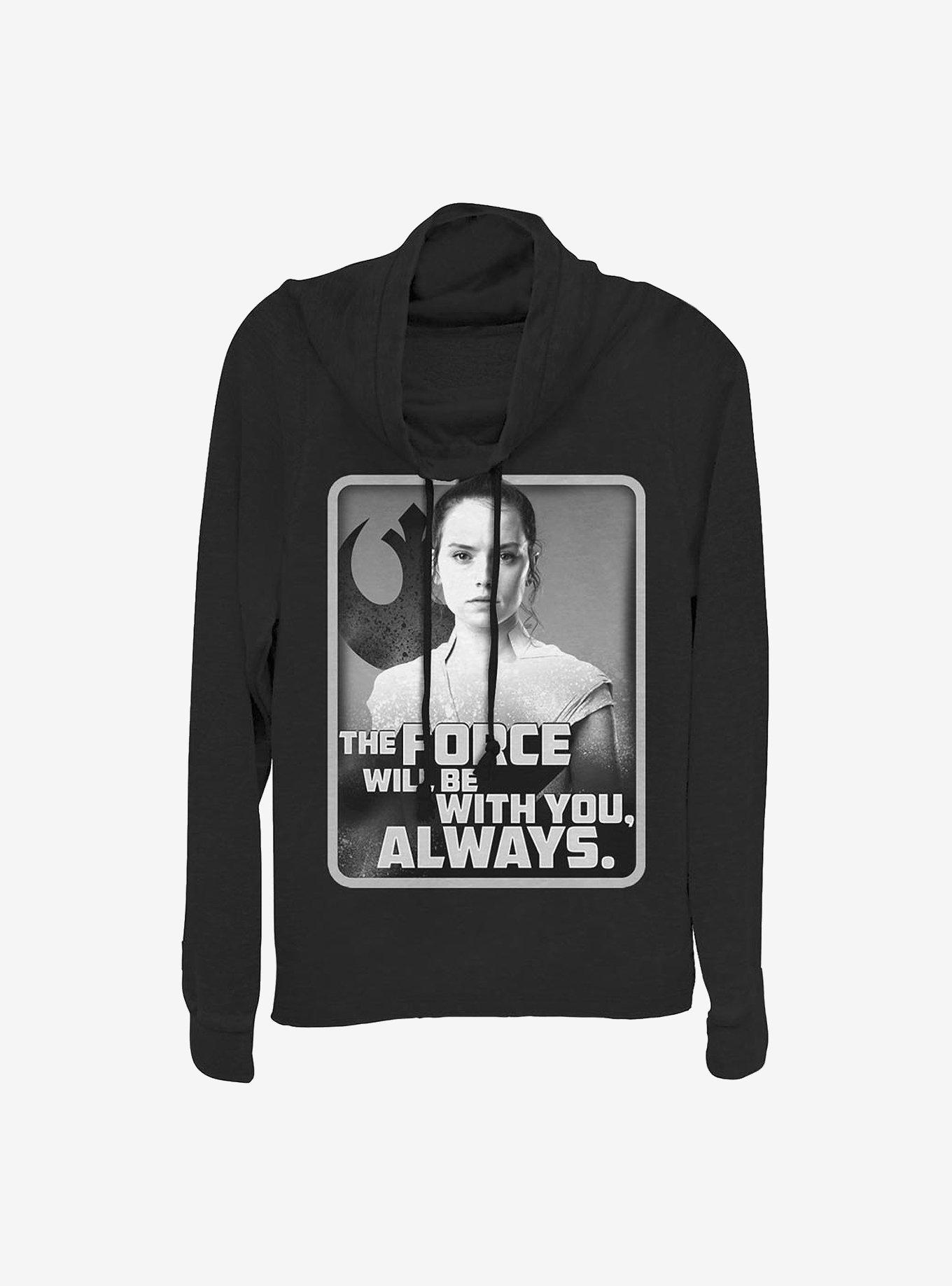 Star Wars: Episode IX The Rise Of Skywalker With You Rey Cowlneck Long-Sleeve Girls Top