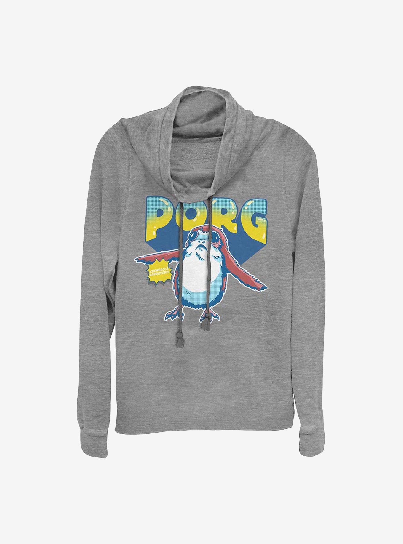 Star Wars: Episode VIII The Last Jedi Porg Cowlneck Long-Sleeve Girls Top, , hi-res