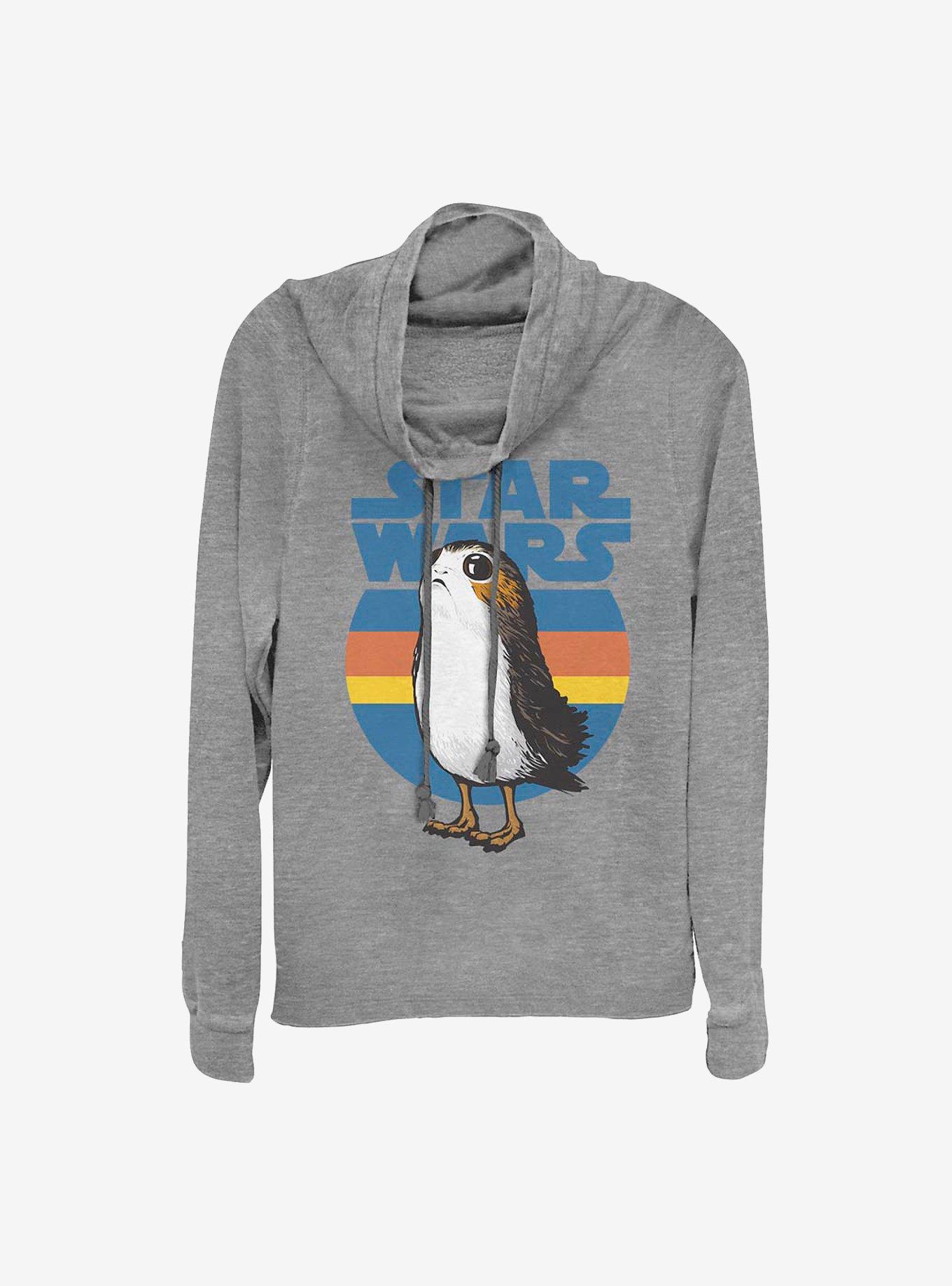 Star Wars: Episode VIII The Last Jedi Porg Simple Cowlneck Long-Sleeve Girls Top, , hi-res