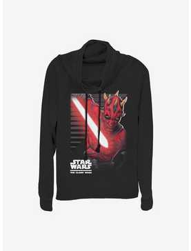 Star Wars: The Clone Wars Maul Strikes Cowlneck Long-Sleeve Girls Top, , hi-res