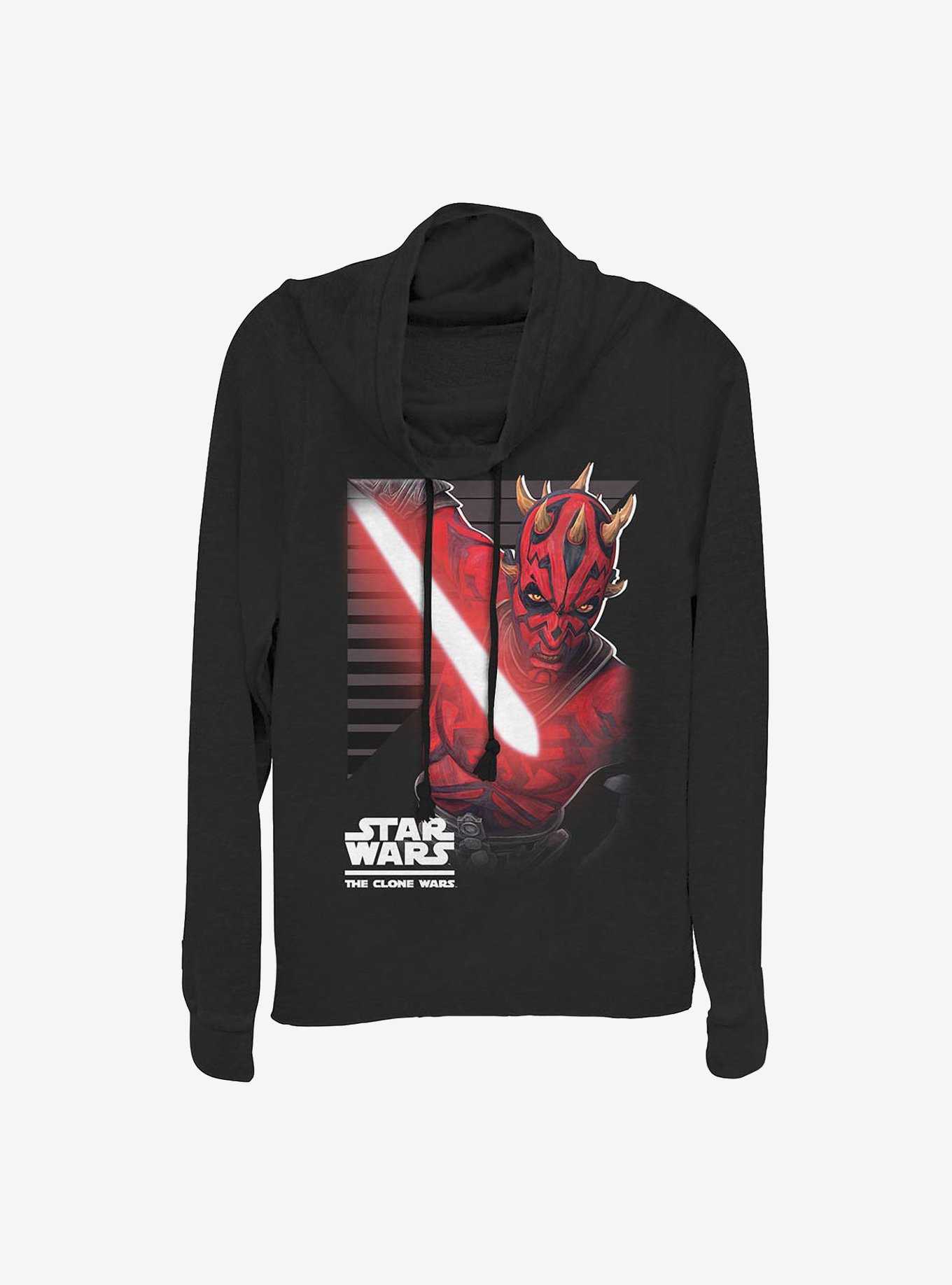 Star Wars: The Clone Wars Maul Strikes Cowlneck Long-Sleeve Girls Top, , hi-res