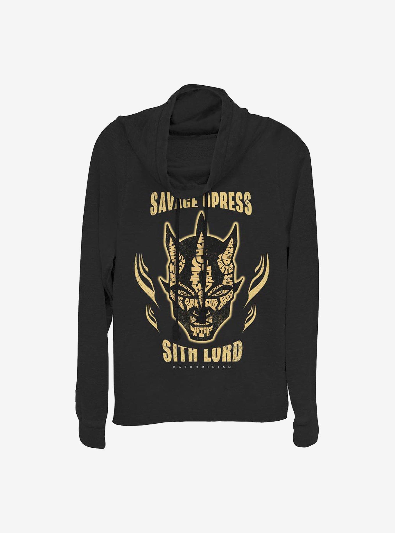 Star Wars: The Clone Wars Dathomirian Savage Cowlneck Long-Sleeve Girls Top, , hi-res