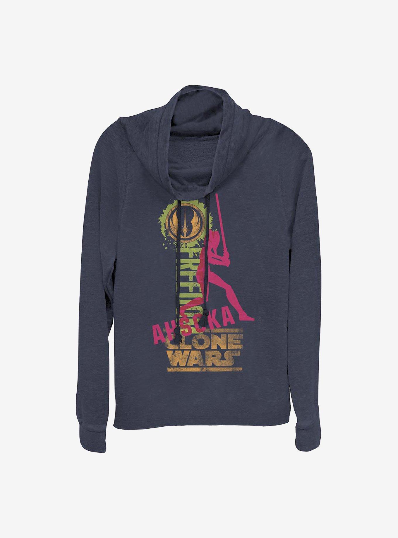 Star Wars: The Clone Wars Freedom Ahsoka Cowlneck Long-Sleeve Girls Top, , hi-res