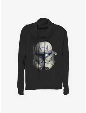 Star Wars: The Clone Wars Rex Face Cowlneck Long-Sleeve Girls Top, , hi-res