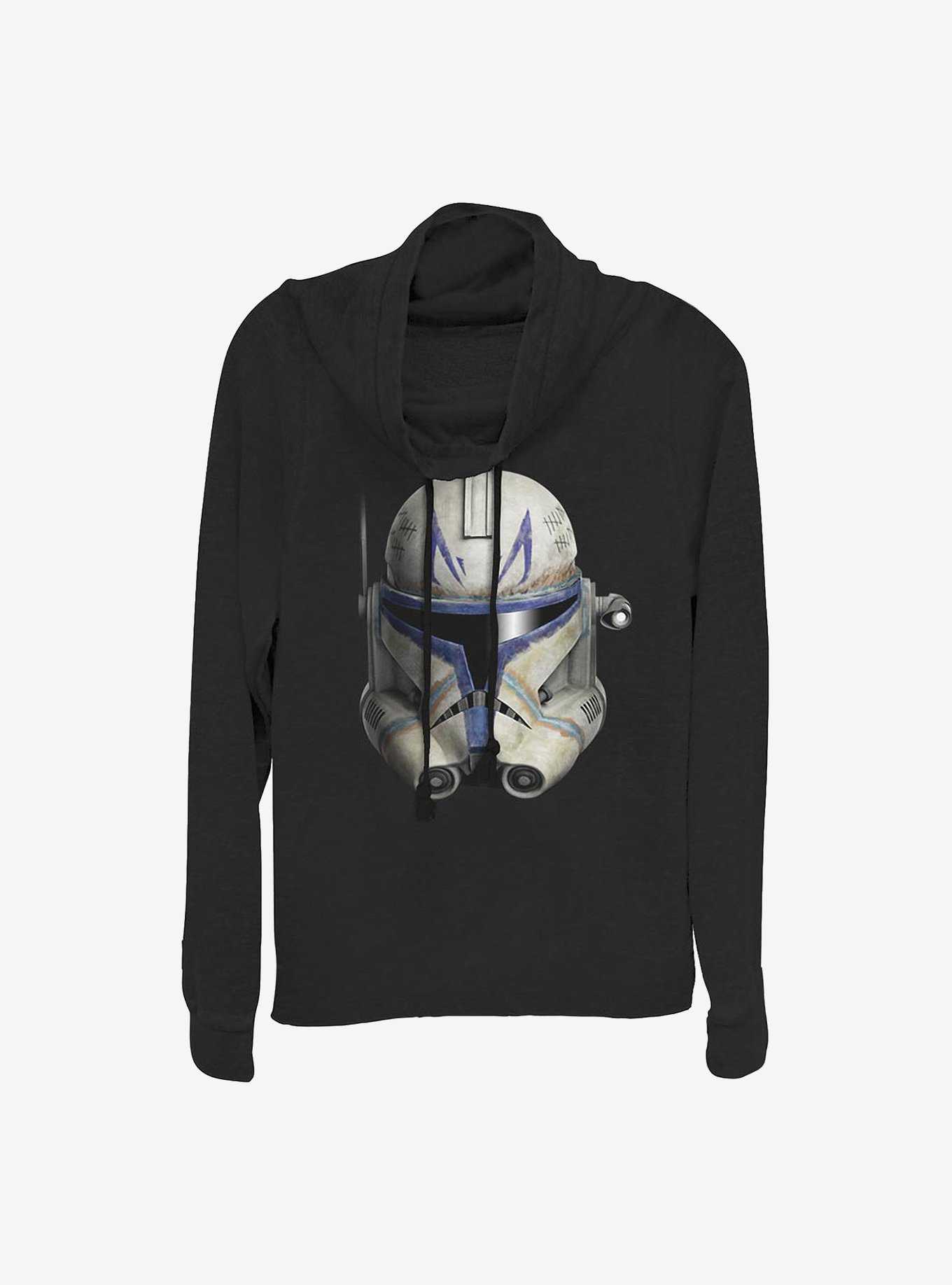 Star Wars: The Clone Wars Rex Face Cowlneck Long-Sleeve Girls Top, , hi-res