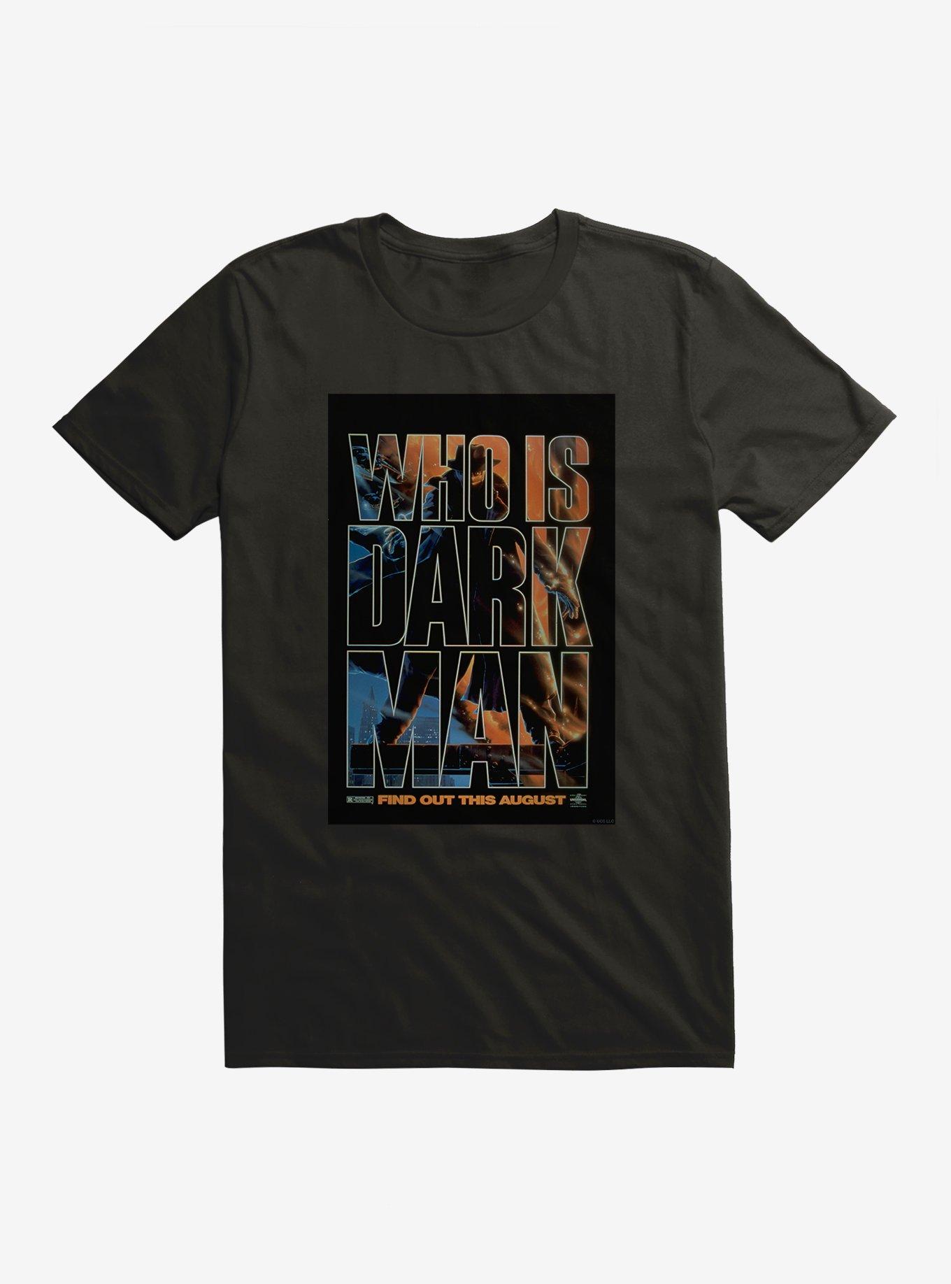 Darkman Who Is Movie Poster T-Shirt, BLACK, hi-res