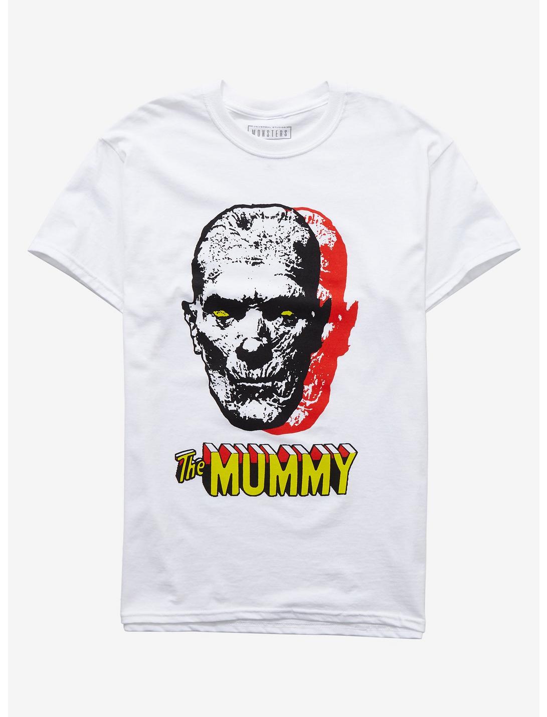 Universal Monsters The Mummy Imhotep Face T-Shirt, WHITE, hi-res