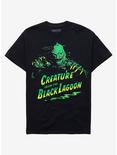Universal Monsters Creature From The Black Lagoon Green & Yellow T-Shirt, BLACK, hi-res