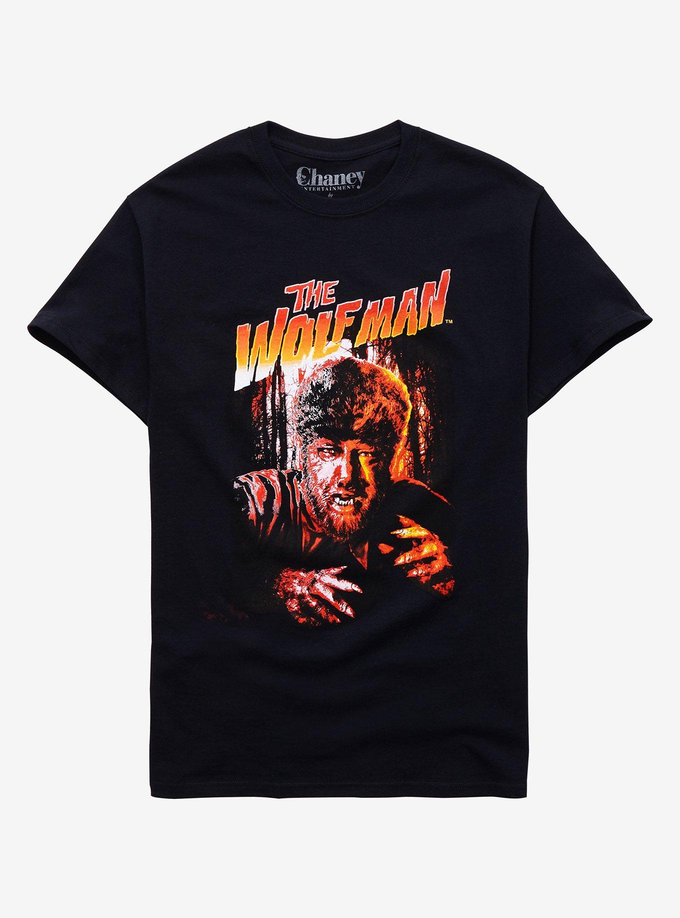 Universal Monsters The Wolfman Red & Orange T-Shirt, BLACK, hi-res