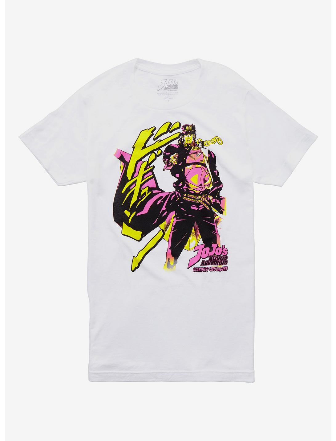 JoJo's Bizarre Adventure: Stardust Crusaders Jotaro Pink & Yellow Girls T-Shirt, MULTI, hi-res