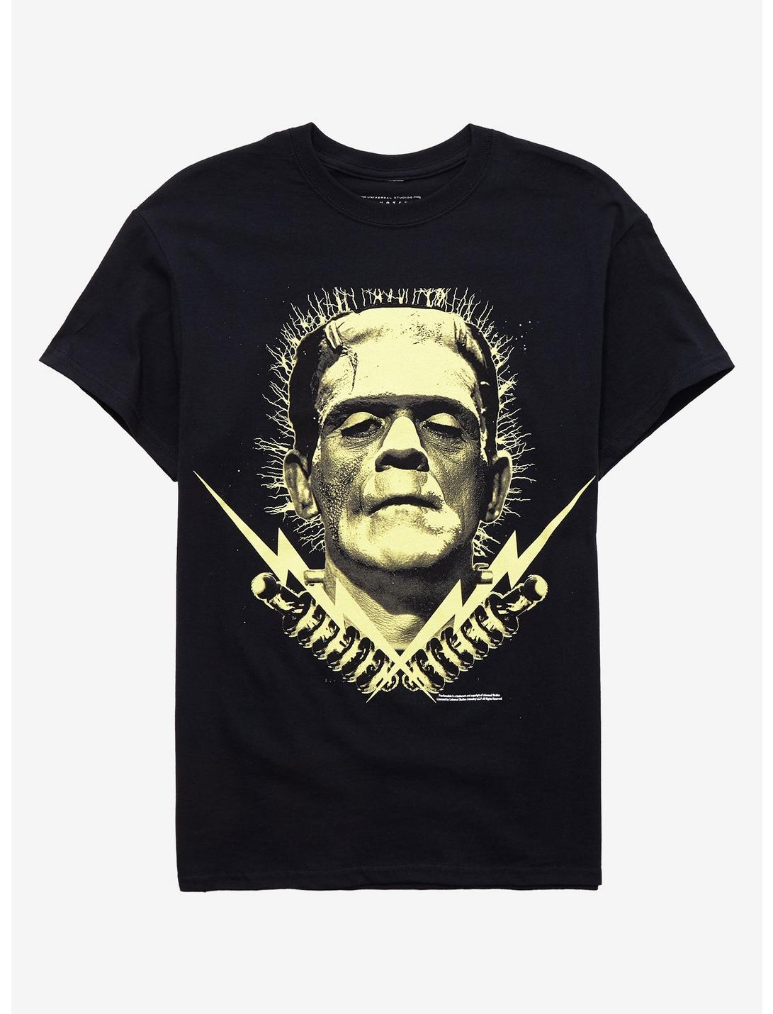 Universal Monsters Frankenstein Bolts T-Shirt, BLACK, hi-res