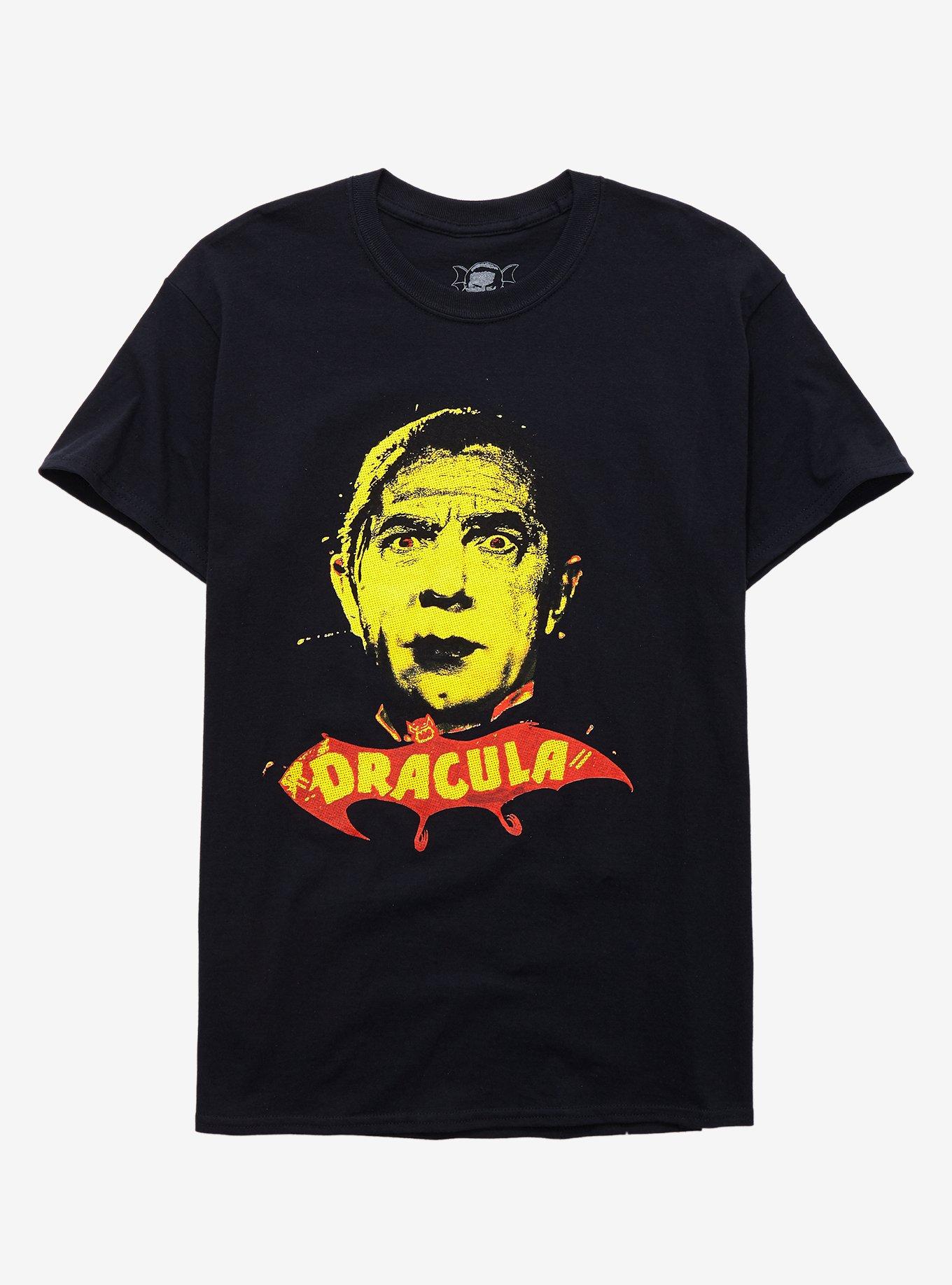 Universal Monsters Dracula Red & Yellow T-Shirt, BLACK, hi-res