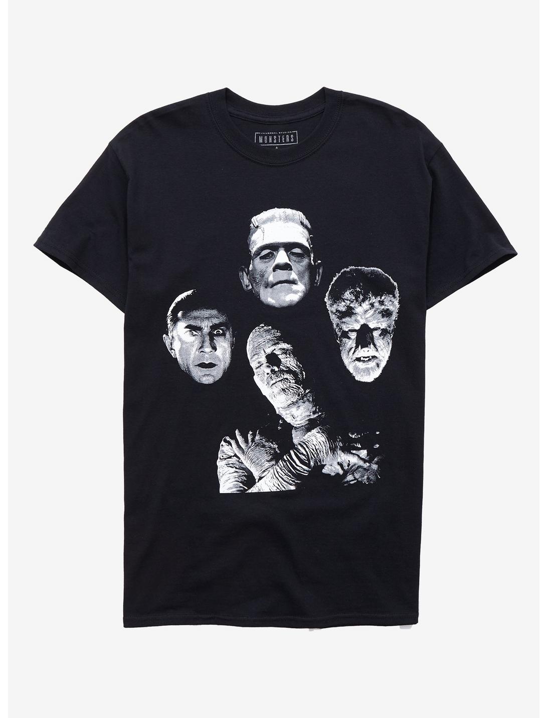 Universal Monsters Band T-Shirt, BLACK, hi-res