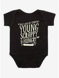 Hamilton Young Scrappy & Hungry Infant One-Piece, GOLD, hi-res