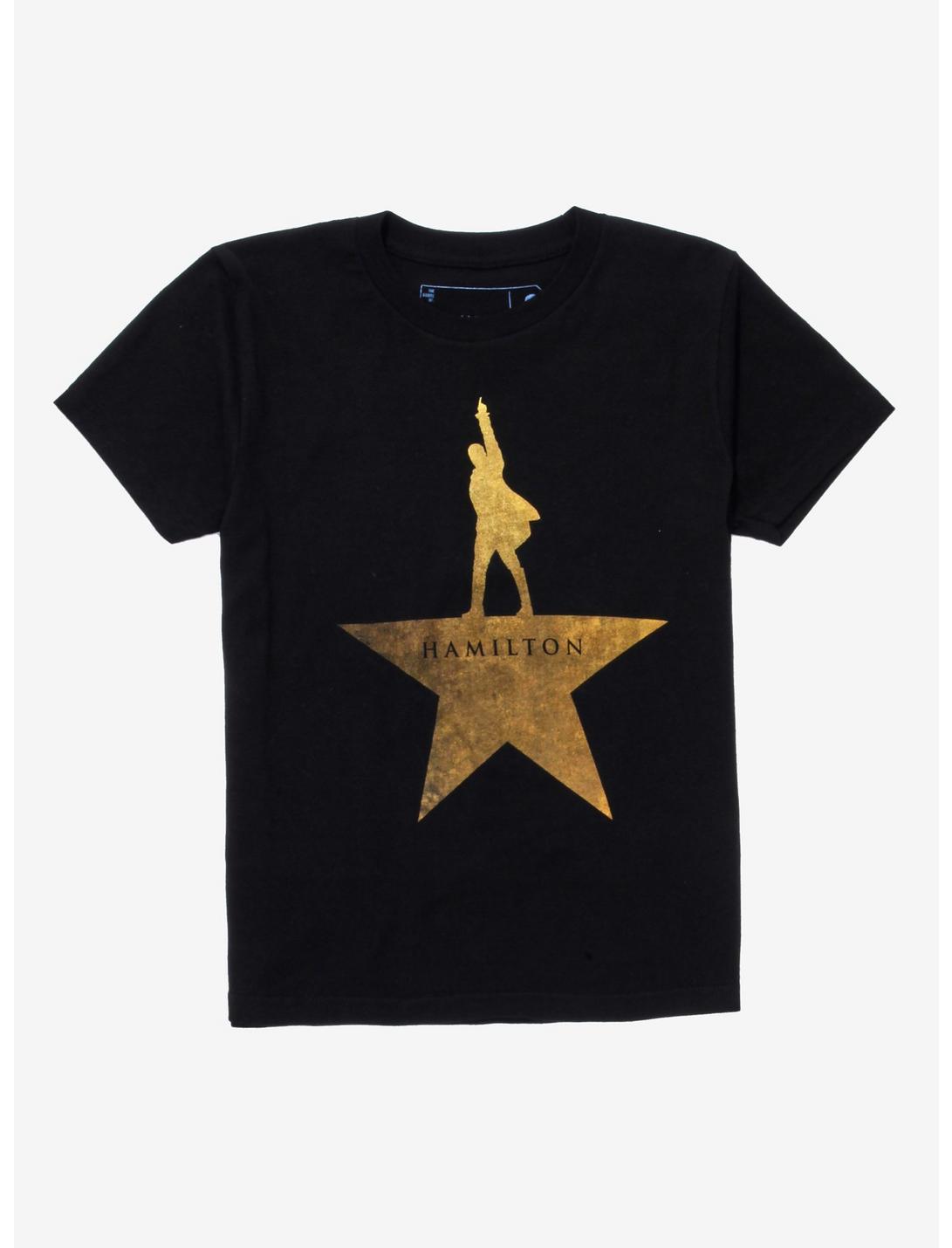 Hamilton Gold Star Logo Youth T-Shirt, GOLD, hi-res