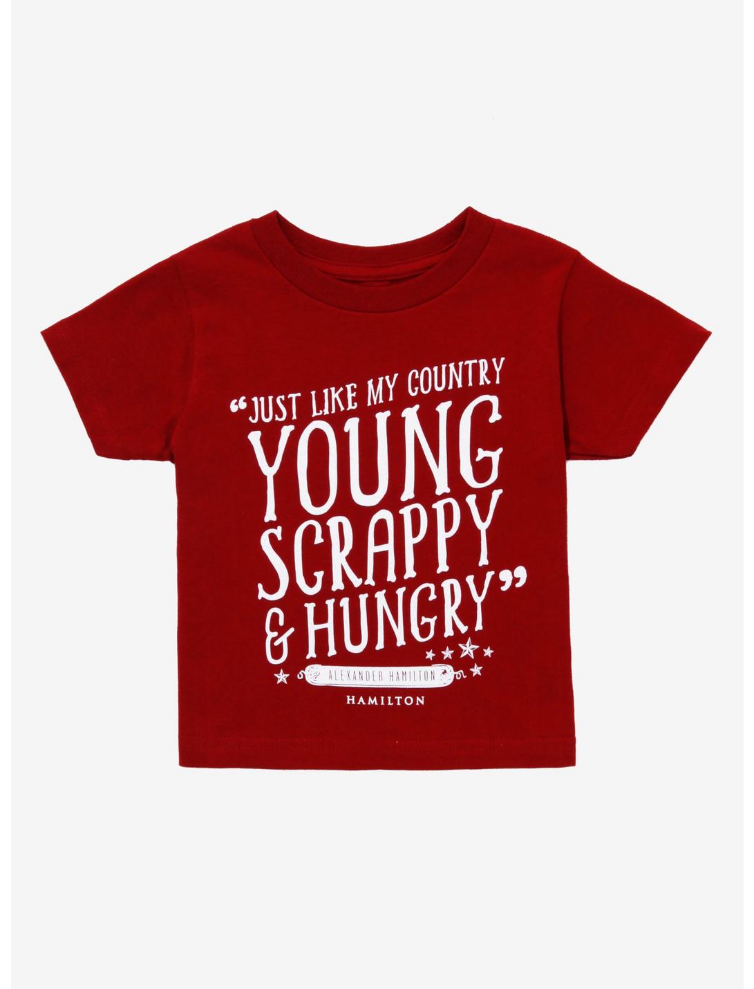Hamilton Young Scrappy & Hungry Toddler T-Shirt, HEATHER RED, hi-res