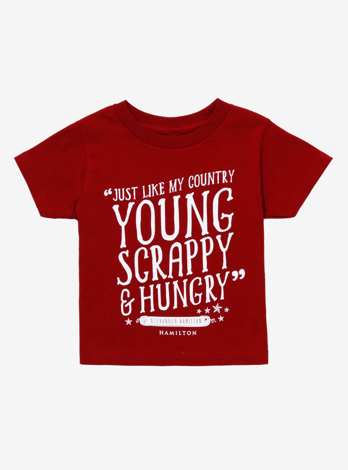 Hamilton Young Scrappy & Hungry Toddler T-Shirt, HEATHER RED, hi-res