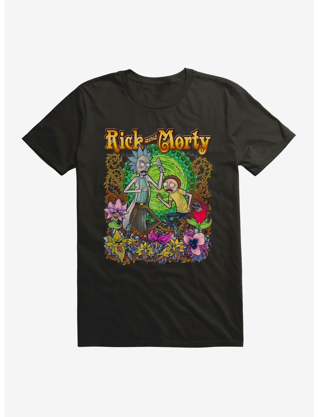 Rick And Morty Noveau T-Shirt, BLACK, hi-res