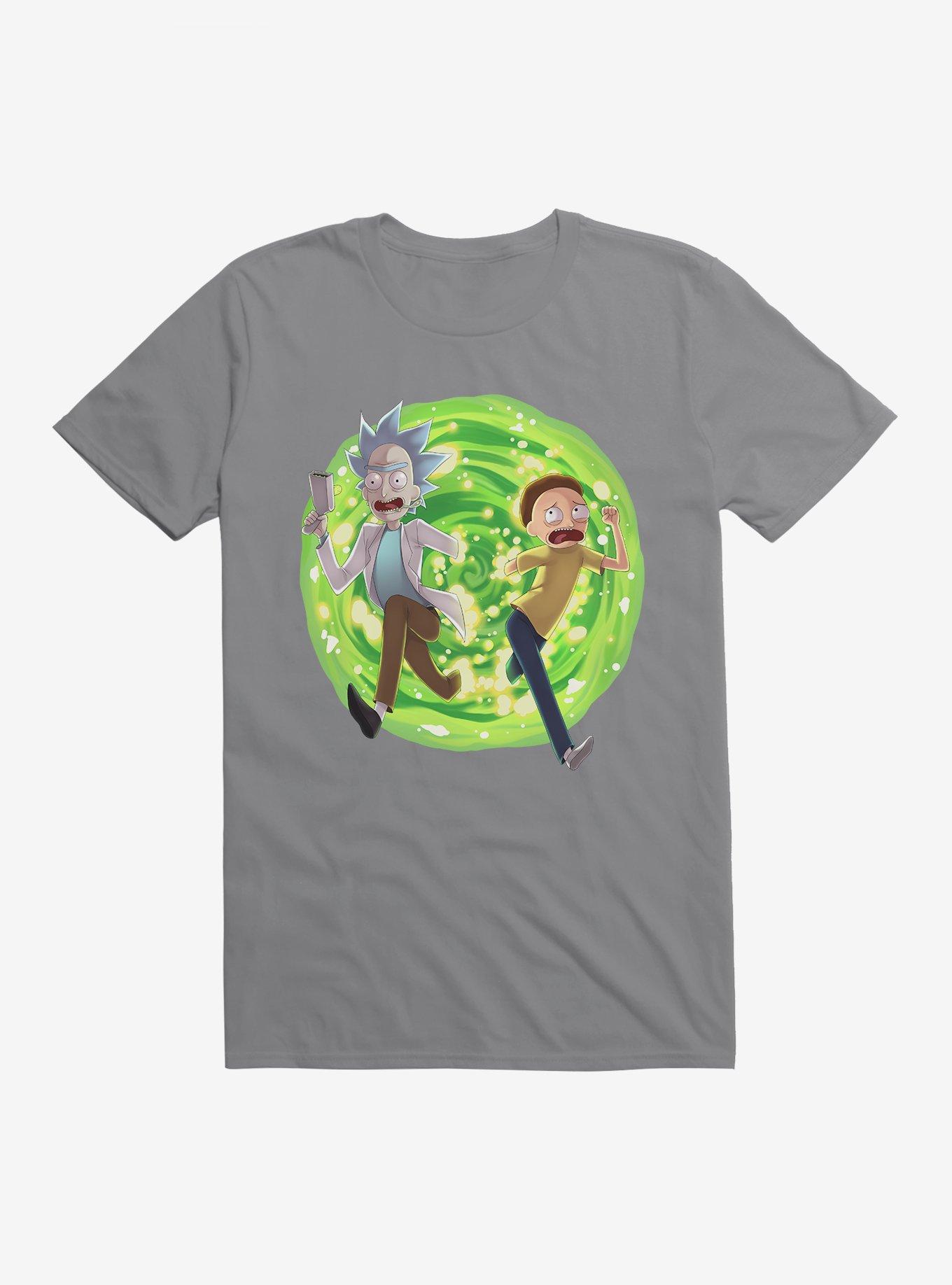 Rick And Morty Exit The Portal T-Shirt, , hi-res