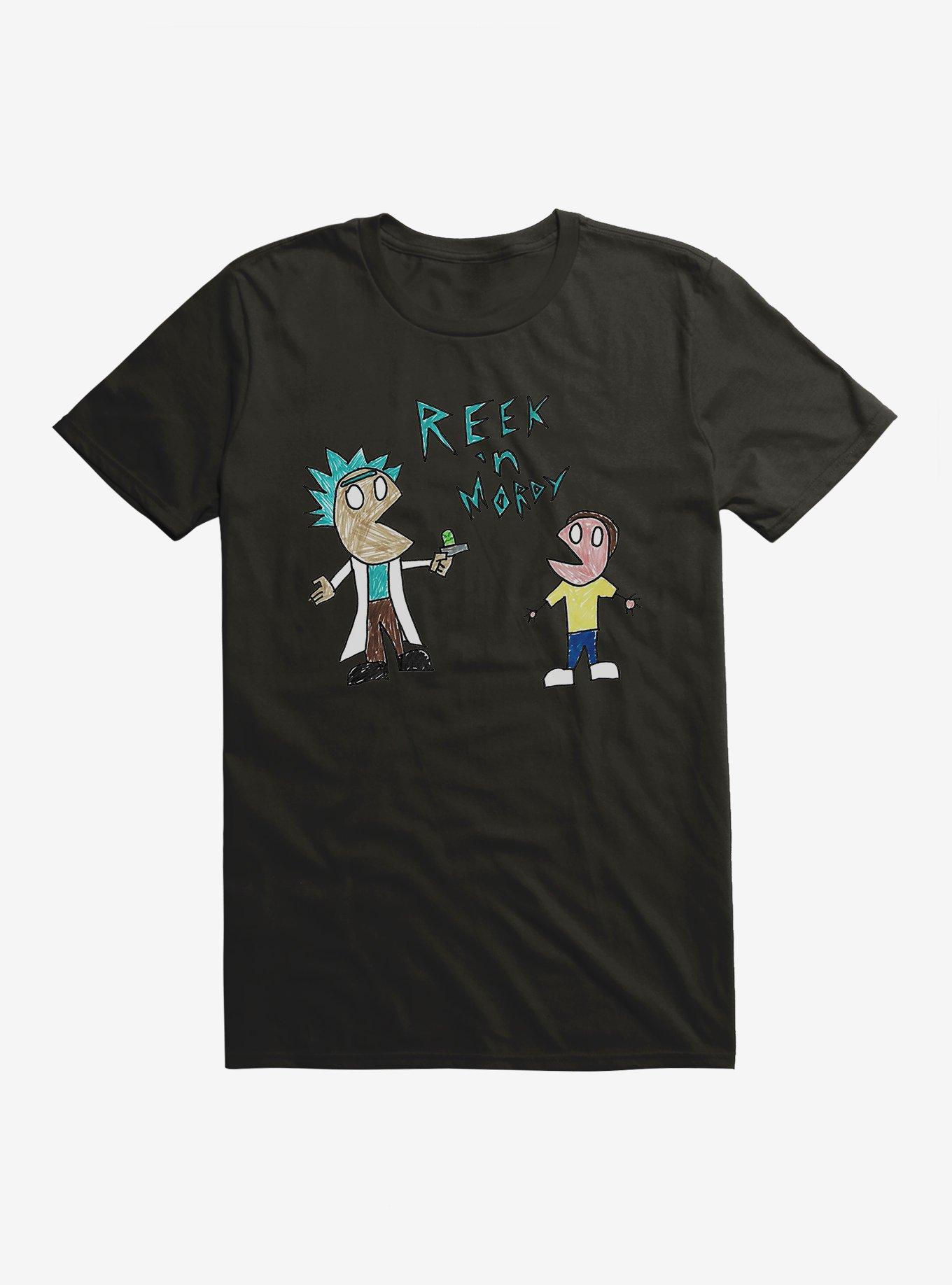 Rick And Morty Reek 'N Mordy T-Shirt, BLACK, hi-res