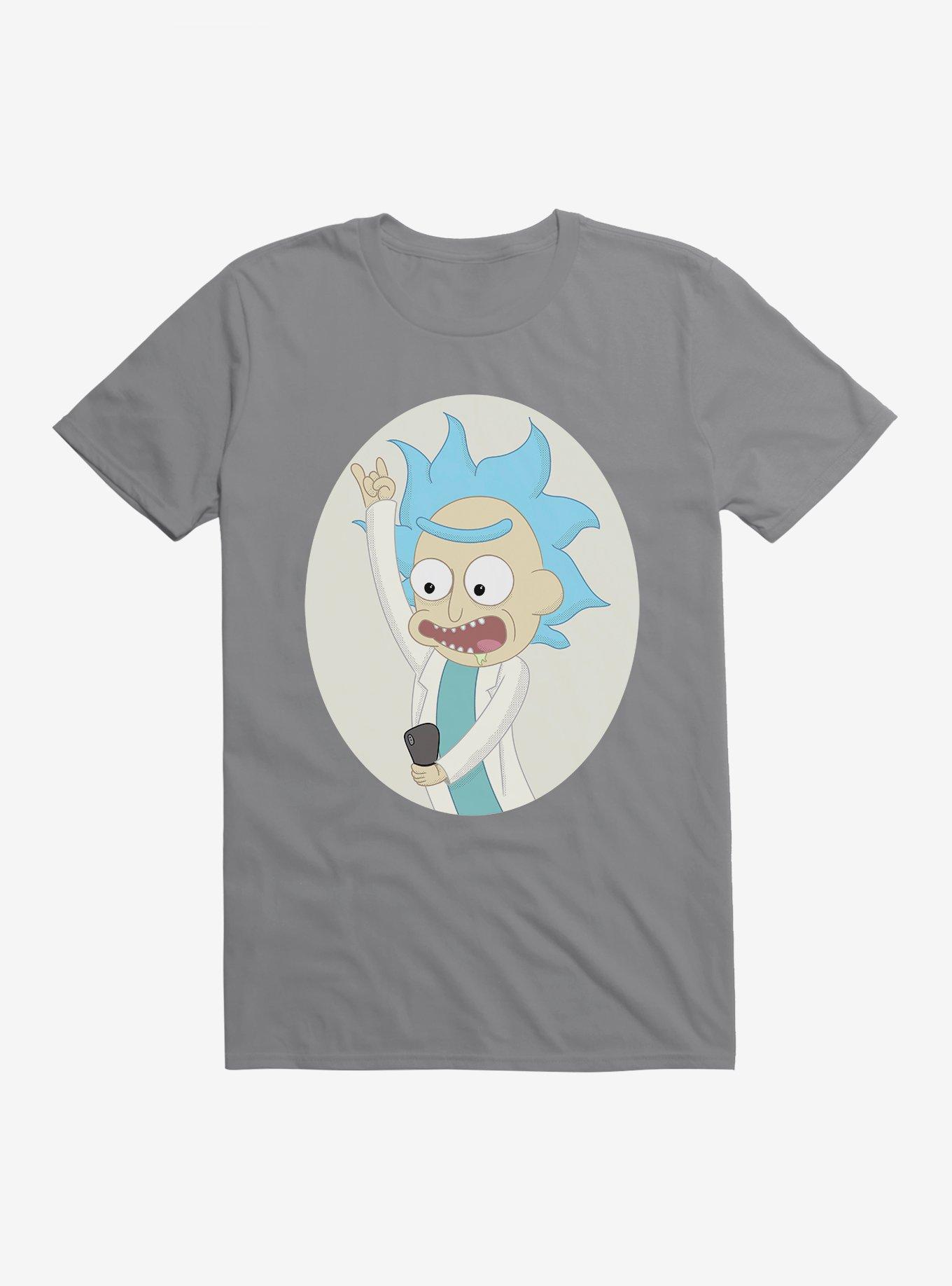 Rick And Morty Selfie Tiny Rick T-Shirt, , hi-res