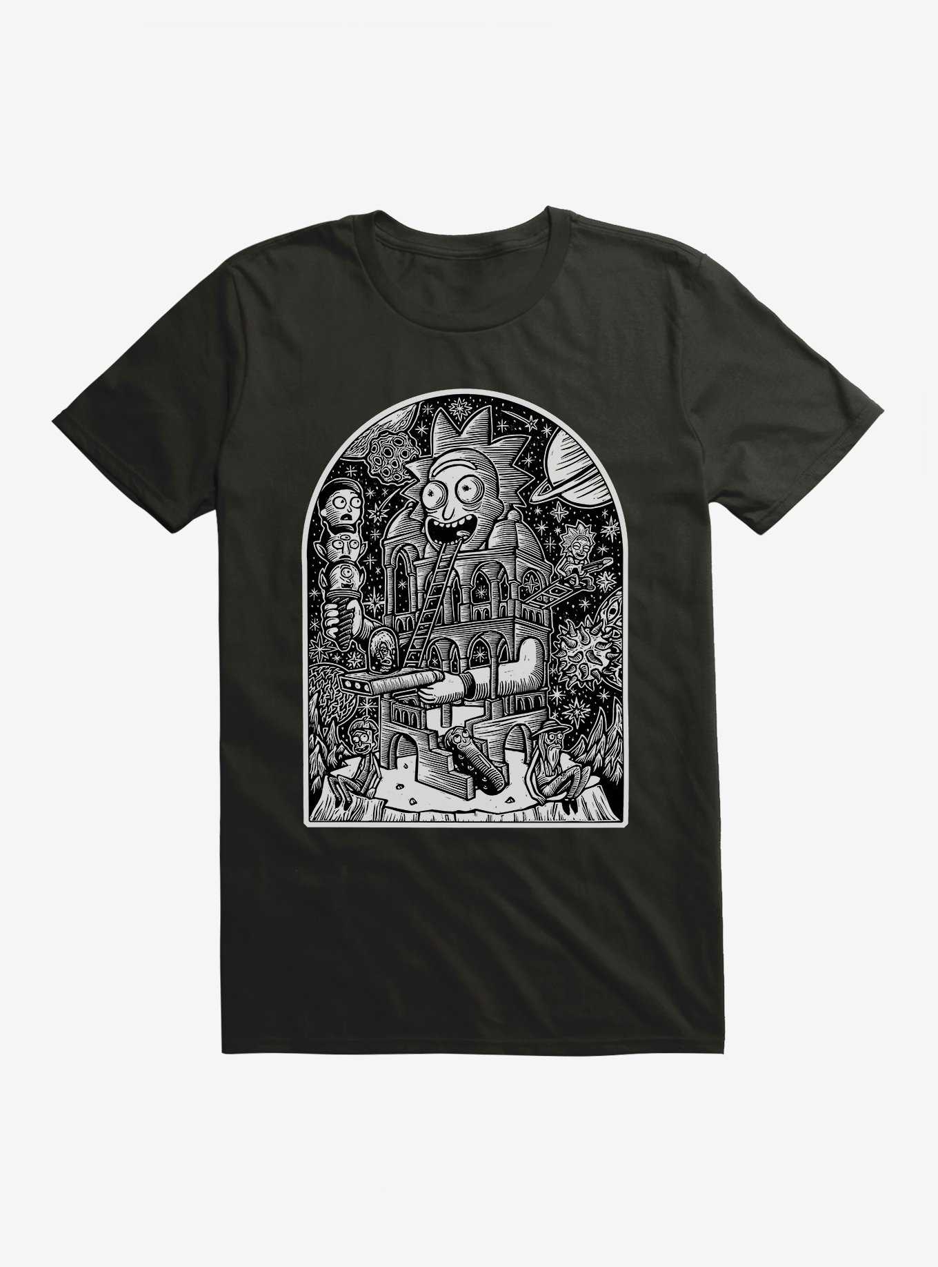 Rick And Morty Temple Of Rick T-Shirt, , hi-res