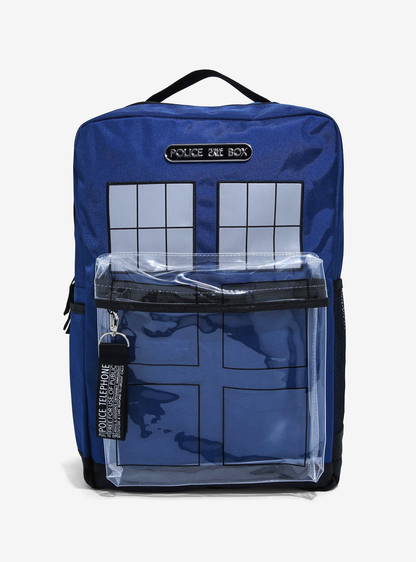 Doctor Who TARDIS Clear Pocket Backpack Her Universe