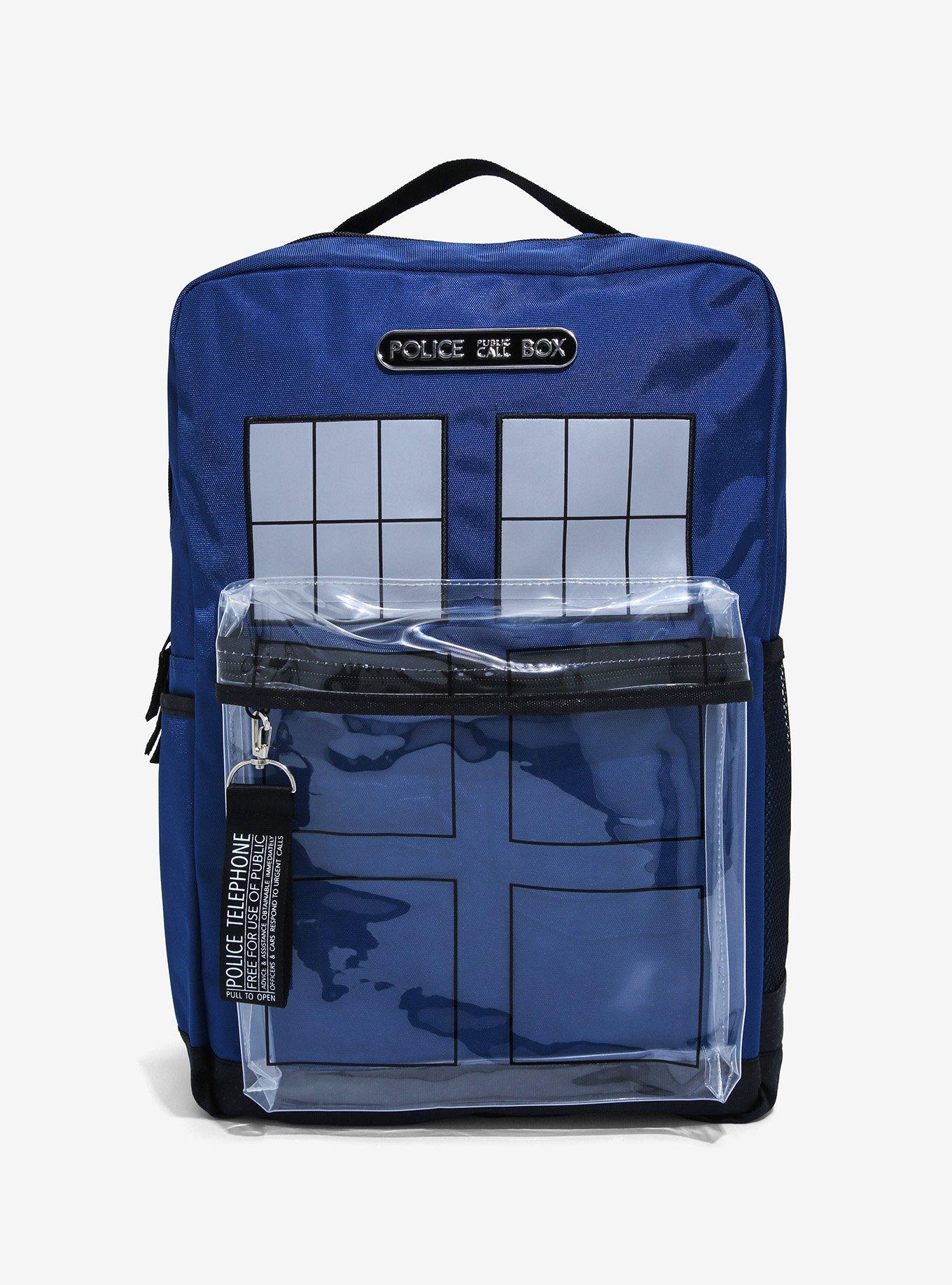 Doctor Who TARDIS Clear Pocket Backpack, , hi-res