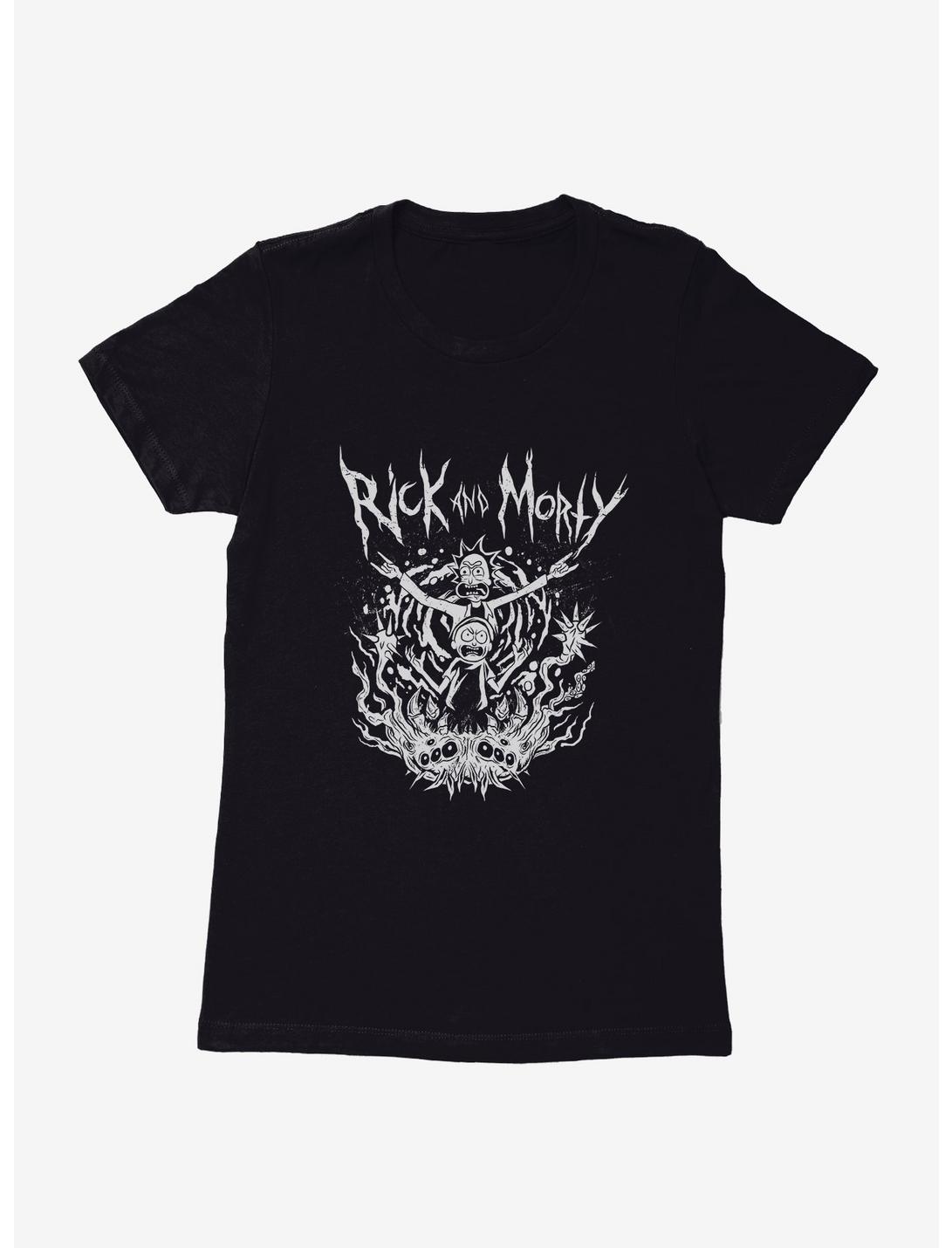 Rick And Morty Metal Maelstrom Womens T-Shirt, BLACK, hi-res