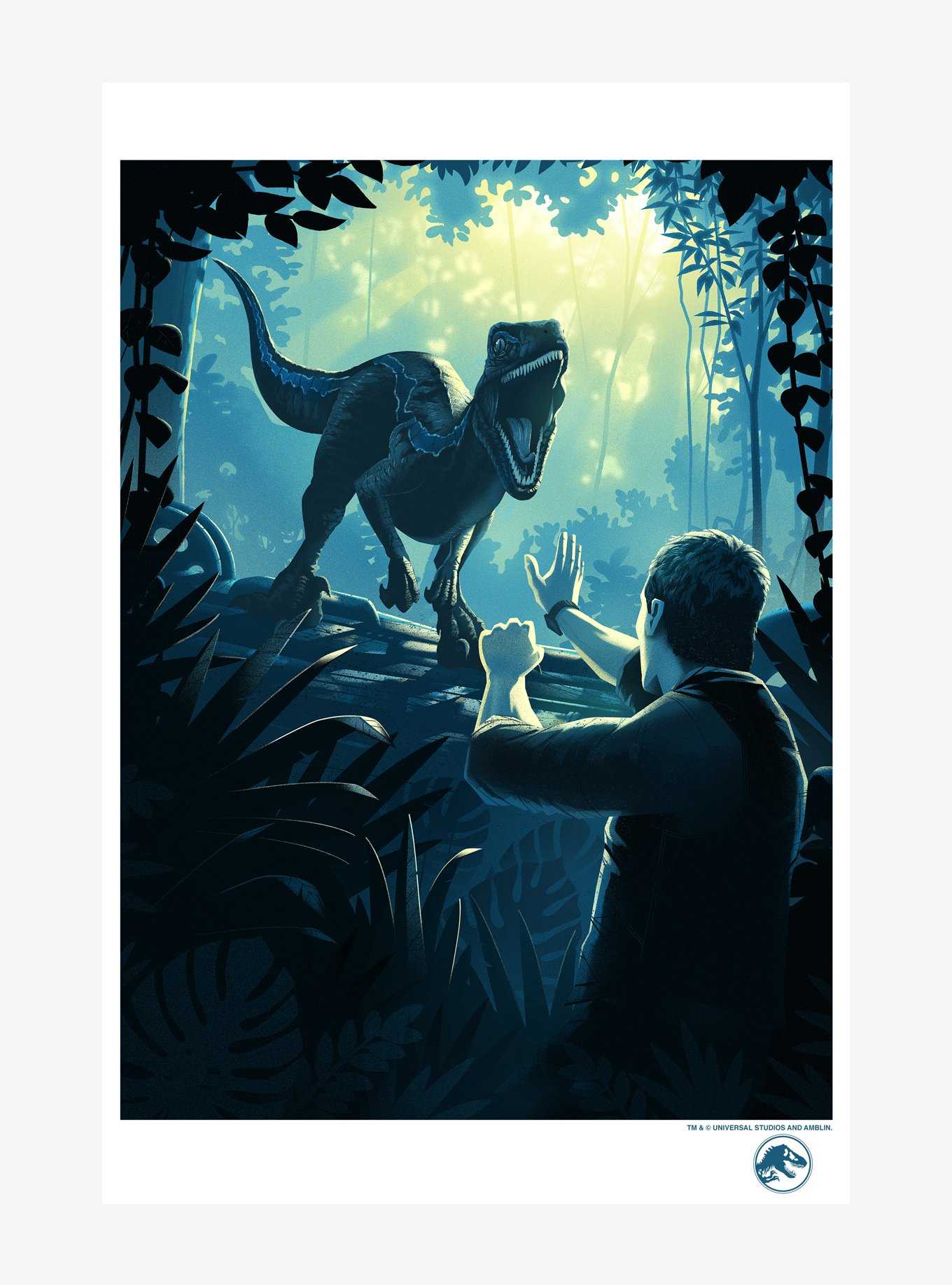 Jurassic World Velociraptor Tamer Poster, WHITE, hi-res
