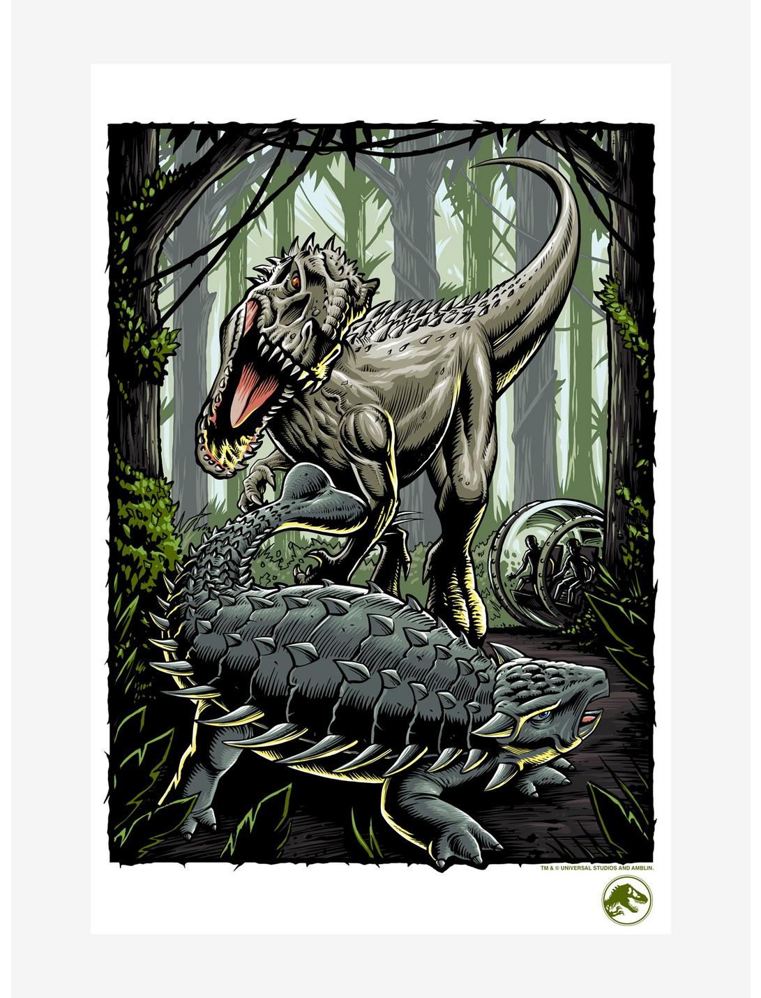 Jurassic World Jungle Attack Poster, WHITE, hi-res