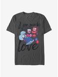 Steven Universe Made Of Love T-Shirt, CHARCOAL, hi-res