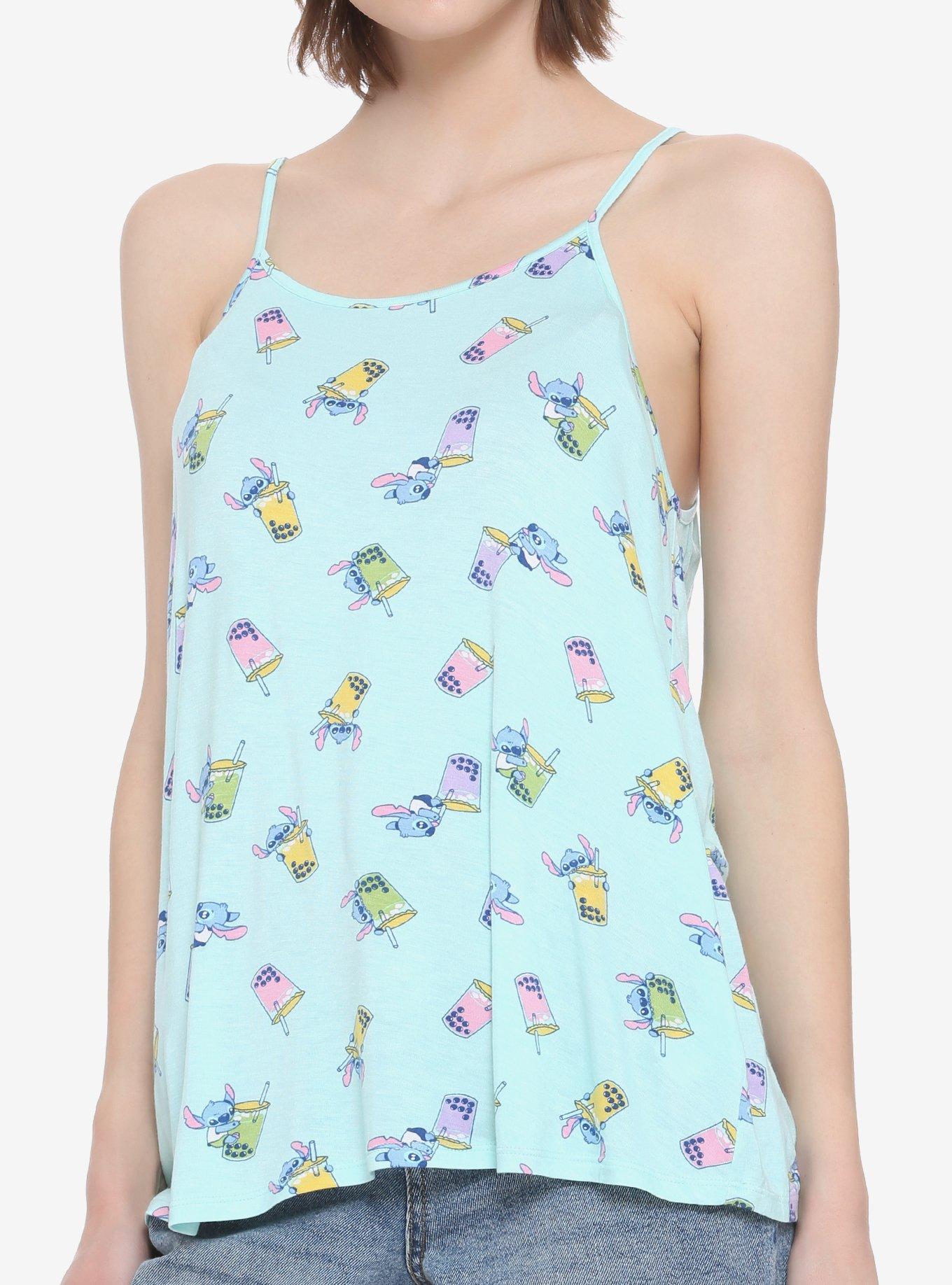 Disney Lilo & Stitch Pastel Boba Girls Strappy Tank Top, MULTI, hi-res